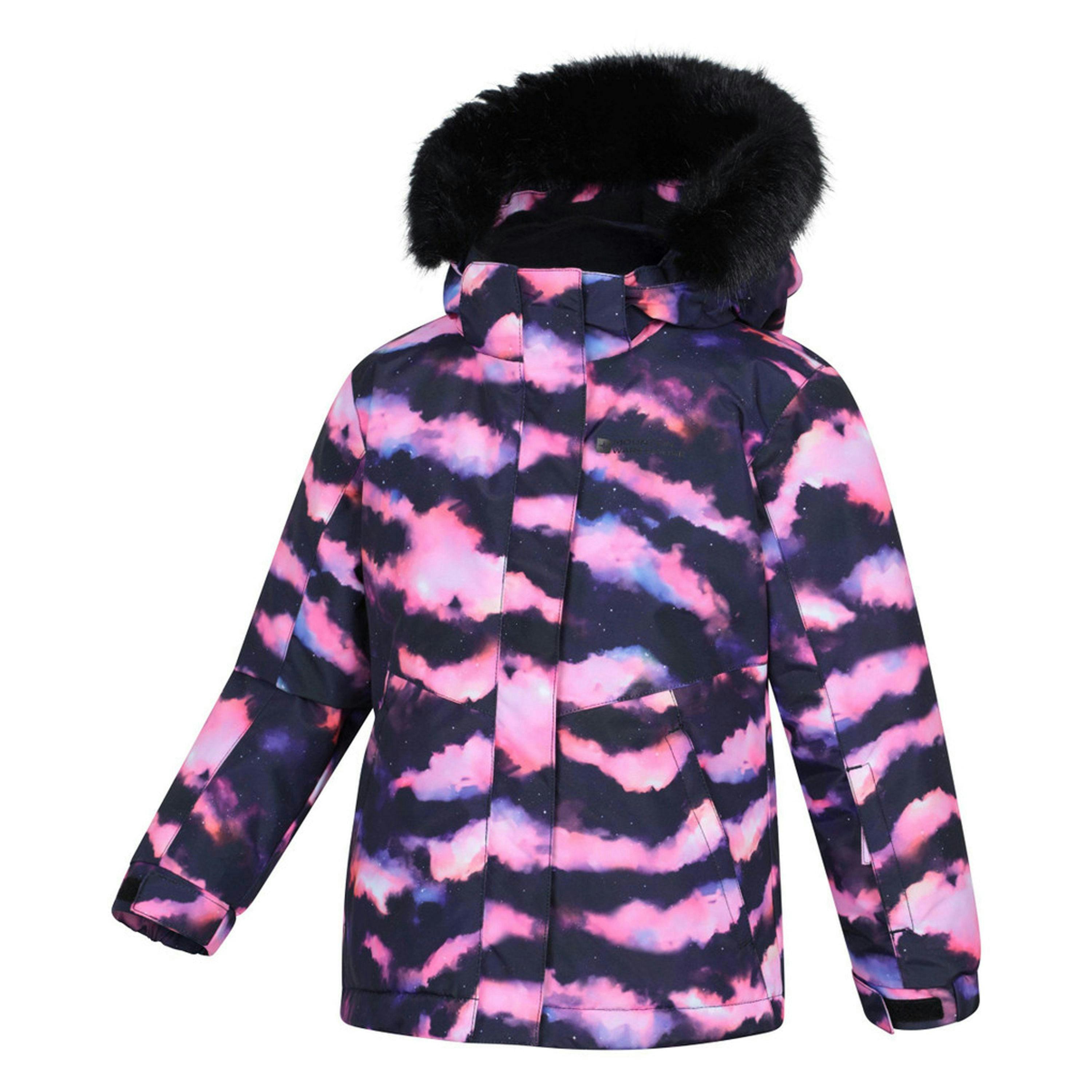 Mountain Warehouse Childrens/Kids Glacial Floral Water Resistant Jacket , view 3 of 4
