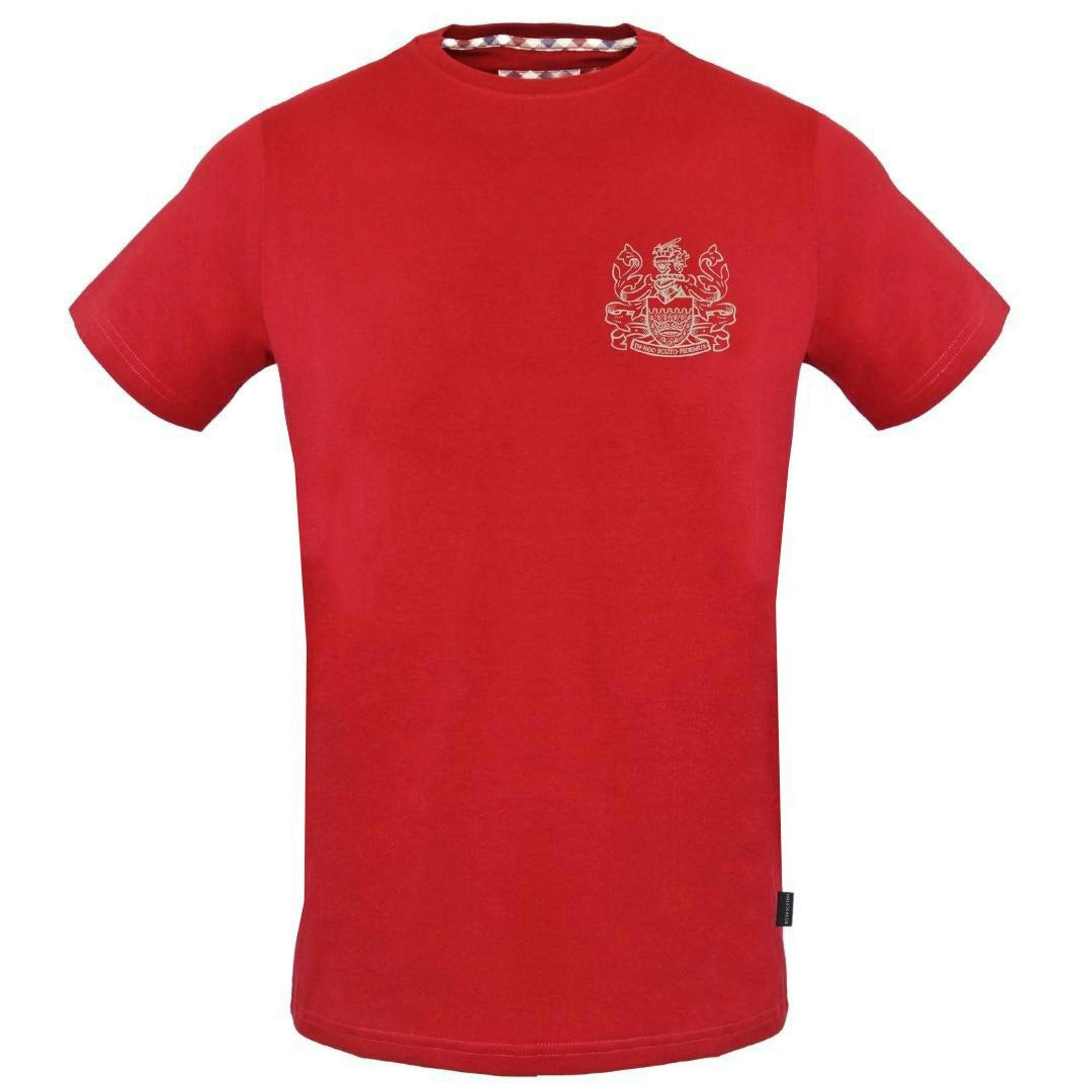 Aquascutum Mens Aldis Stitched Logo T-Shirt , view 1 of 2