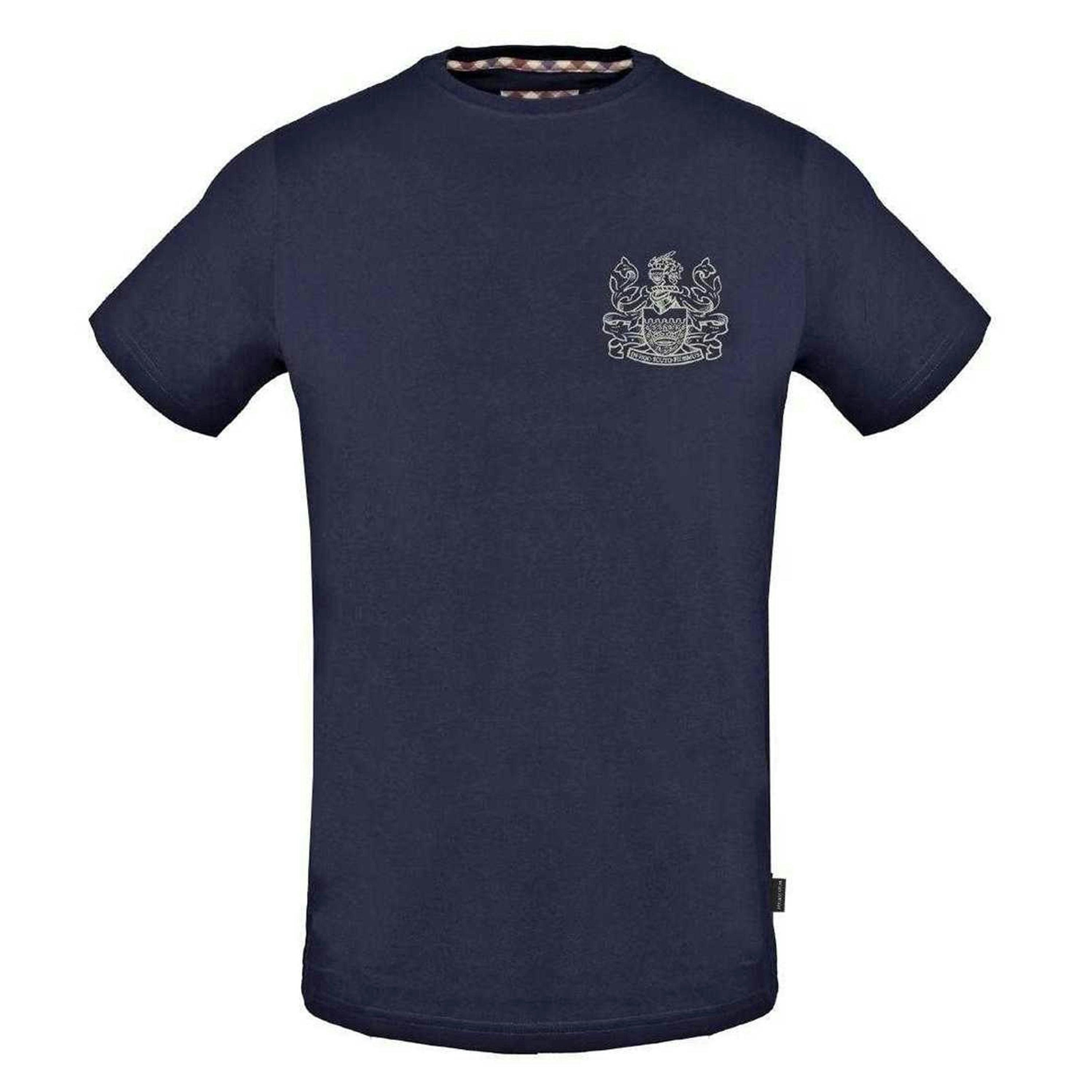 Aquascutum Mens Aldis Stitched Logo T-Shirt , view 1 of 2