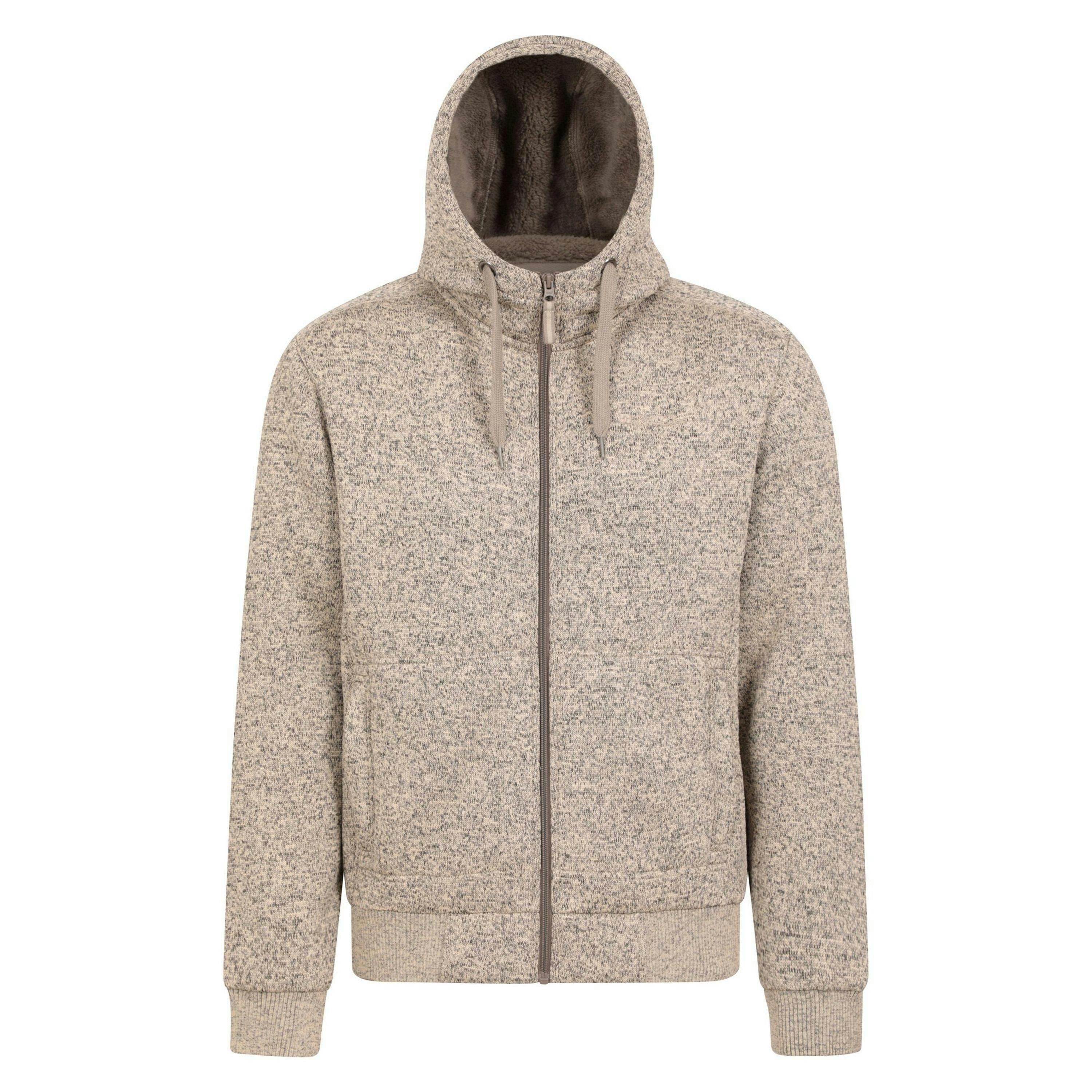 Mountain Warehouse Mens Nevis II Faux Fur Hoodie , view 1 of 5