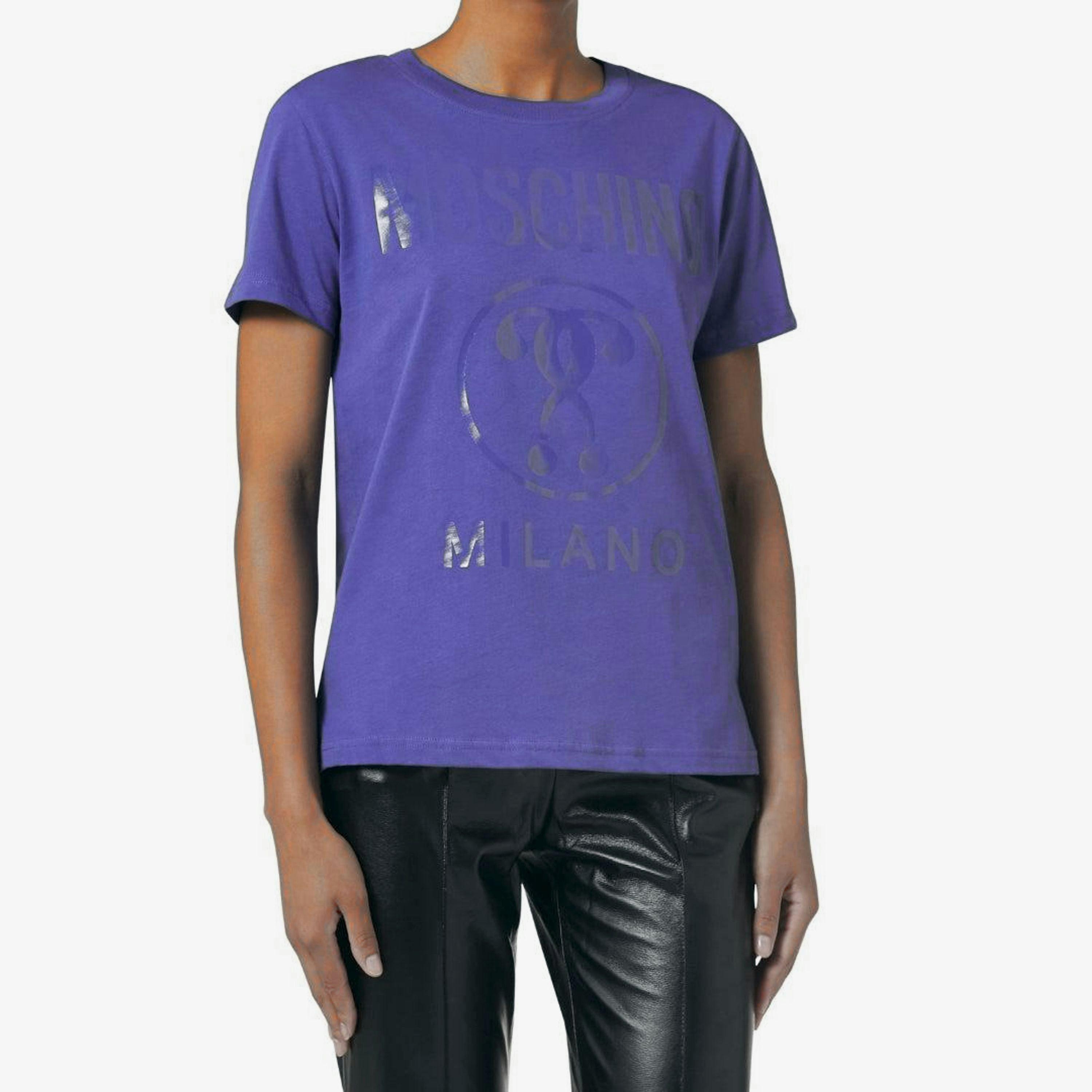 Moschino Mens Double Question Mark T-Shirt , view 1 of 1