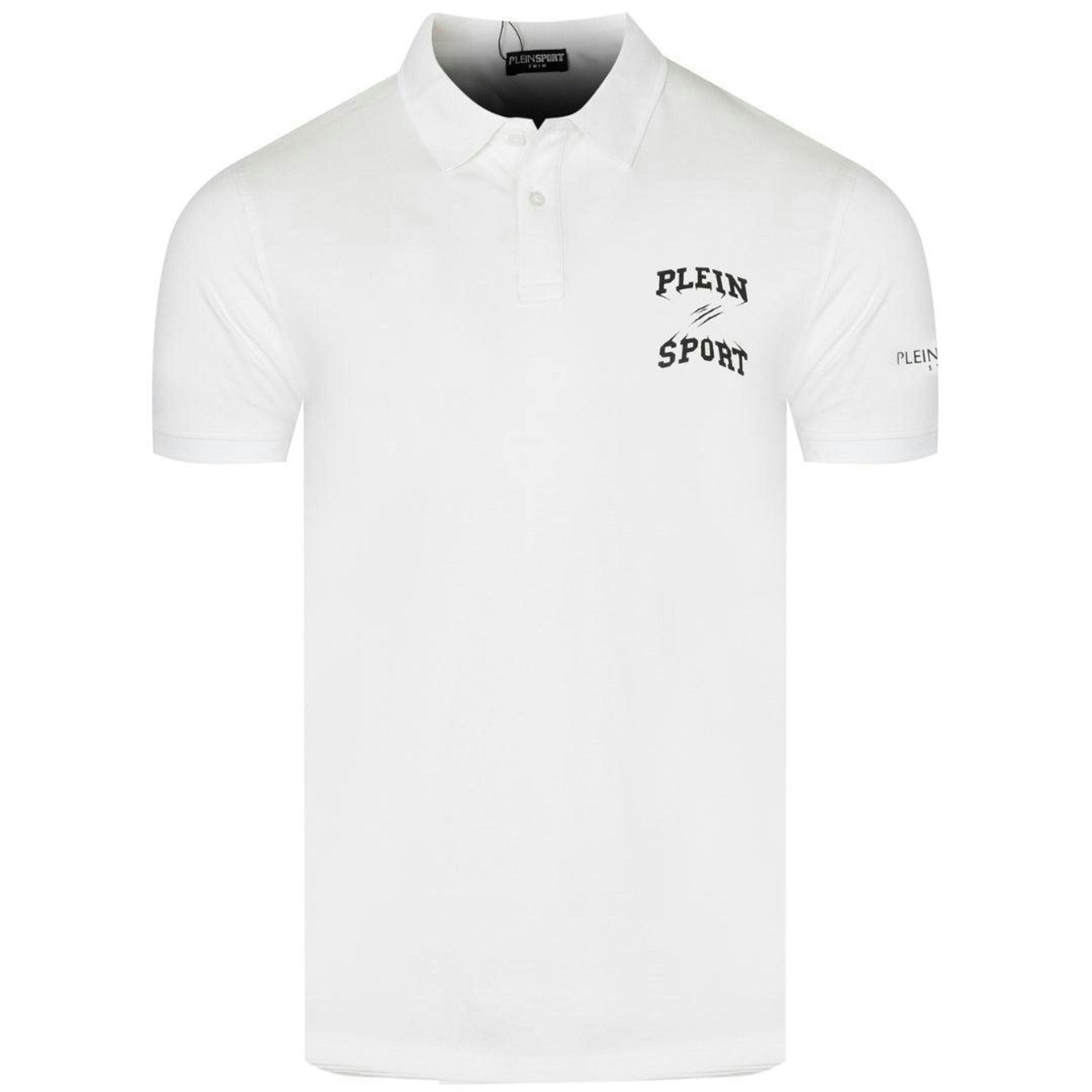 Plein Sport Mens Small Logo Breathable Polo Shirt , view 1 of 4