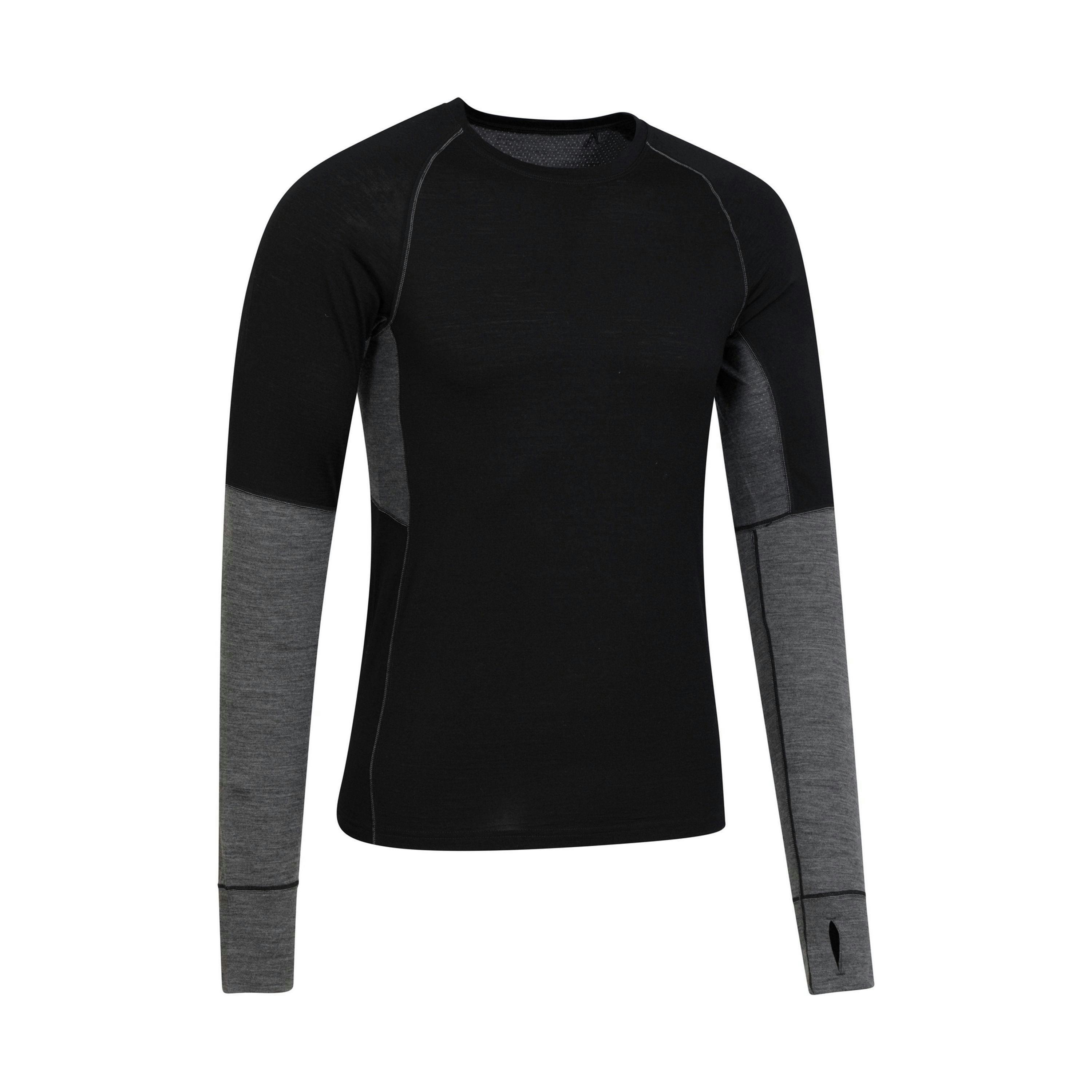 Mountain Warehouse Mens Ultra Merino Wool Round Neck Base Layer Top , view 2 of 3