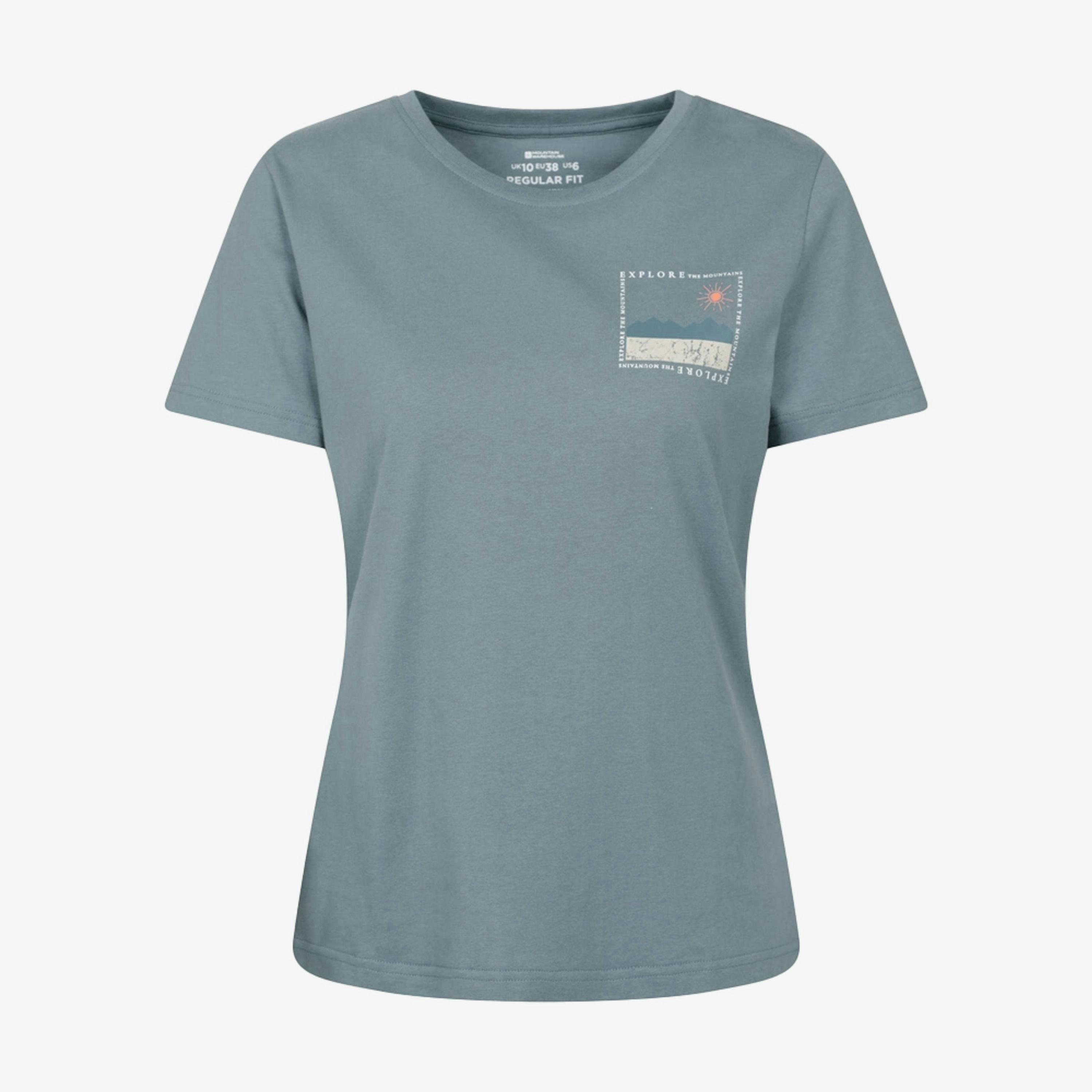 Mountain Warehouse Womens/Ladies Explore The Mountains Printed T-Shirt , view 1 of 2