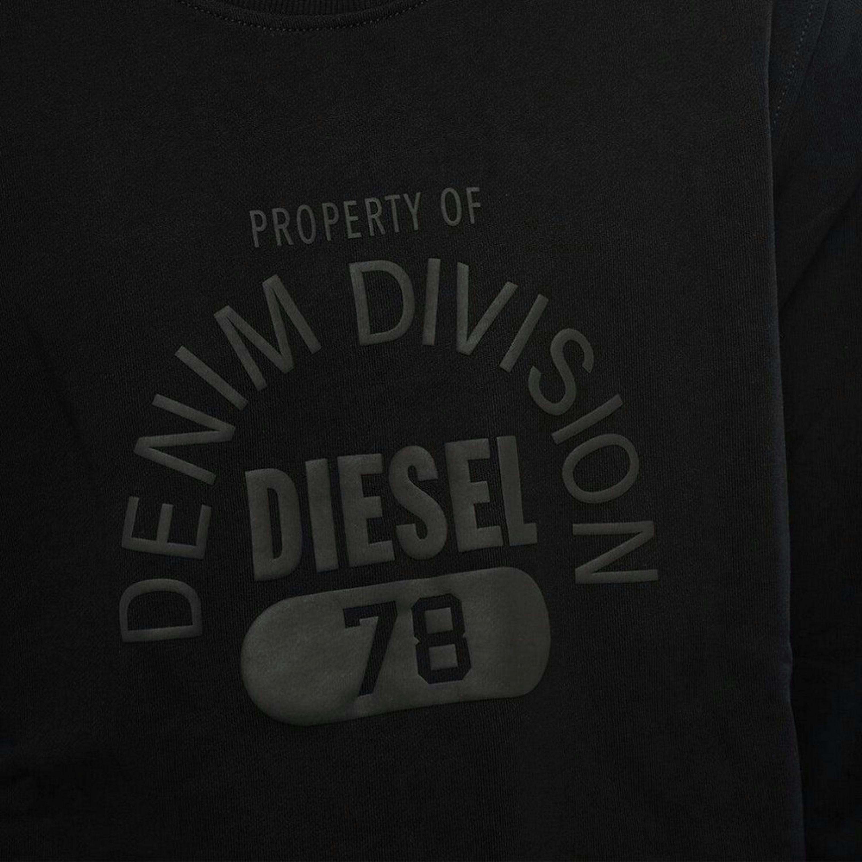 Diesel Unisex Adult Division Logo Denim Sweatshirt , view 3 of 5