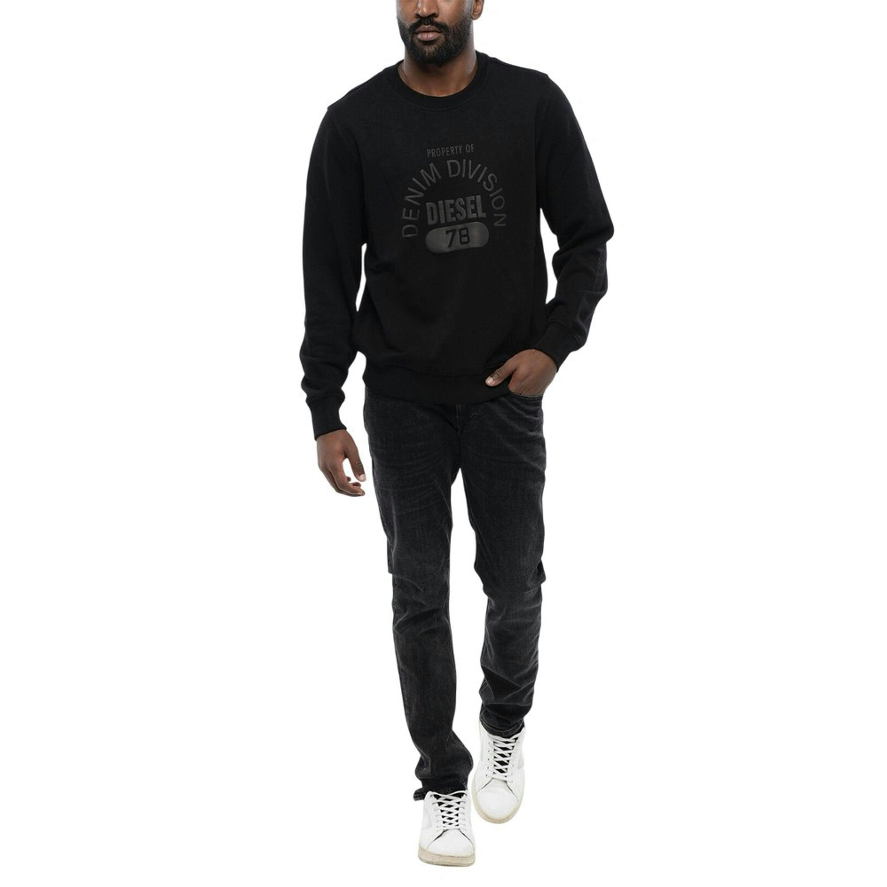 Diesel Unisex Adult Division Logo Denim Sweatshirt , view 5 of 5