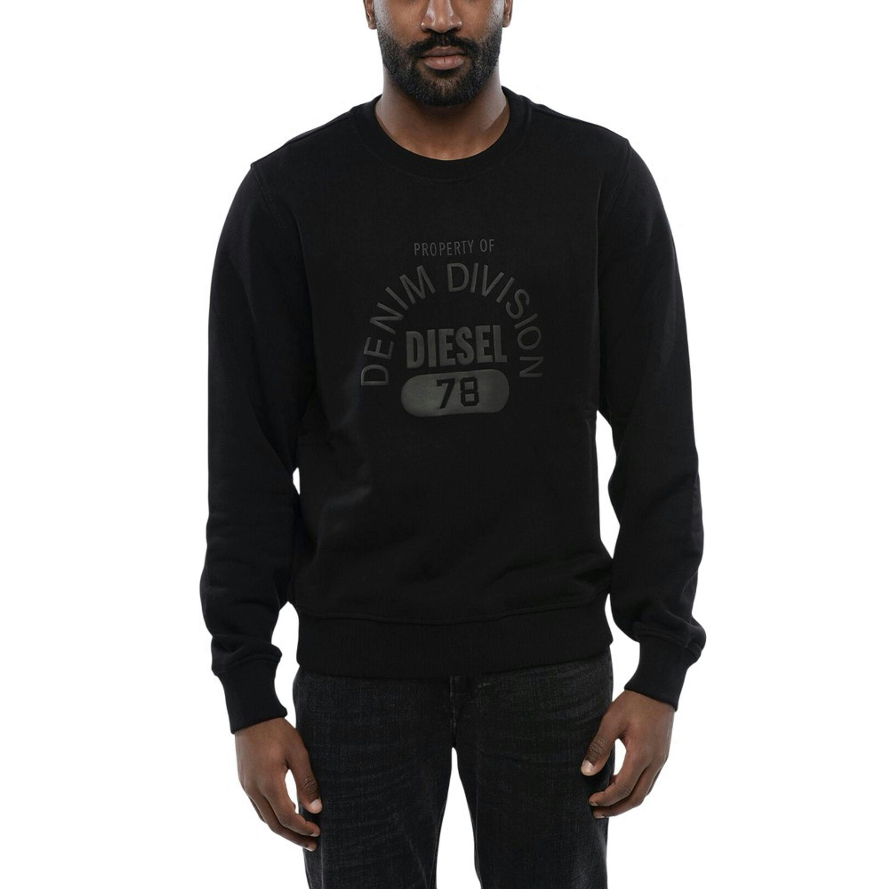 Diesel Unisex Adult Division Logo Denim Sweatshirt , view 1 of 5