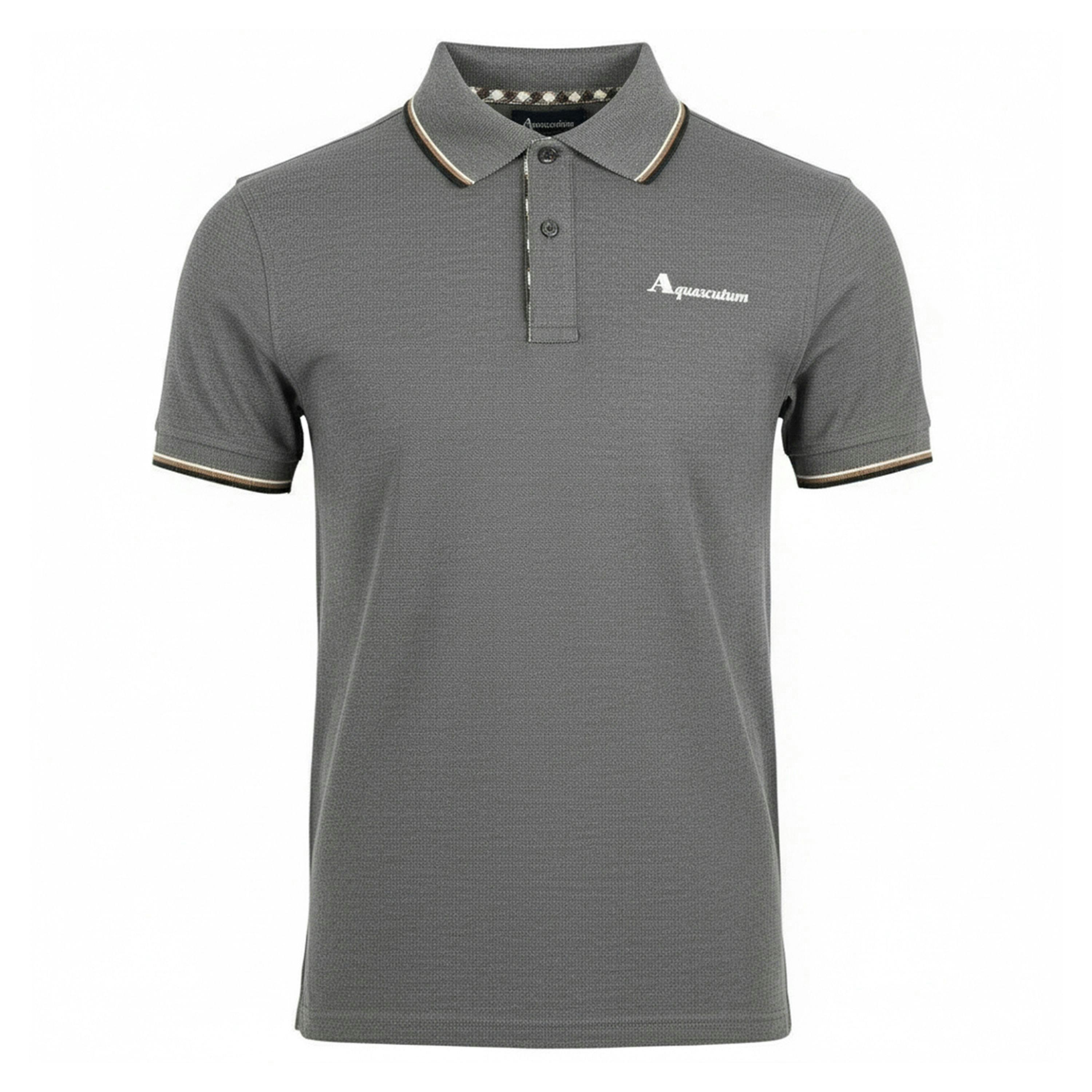 Aquascutum Mens Tipped Polo Shirt , view 1 of 2