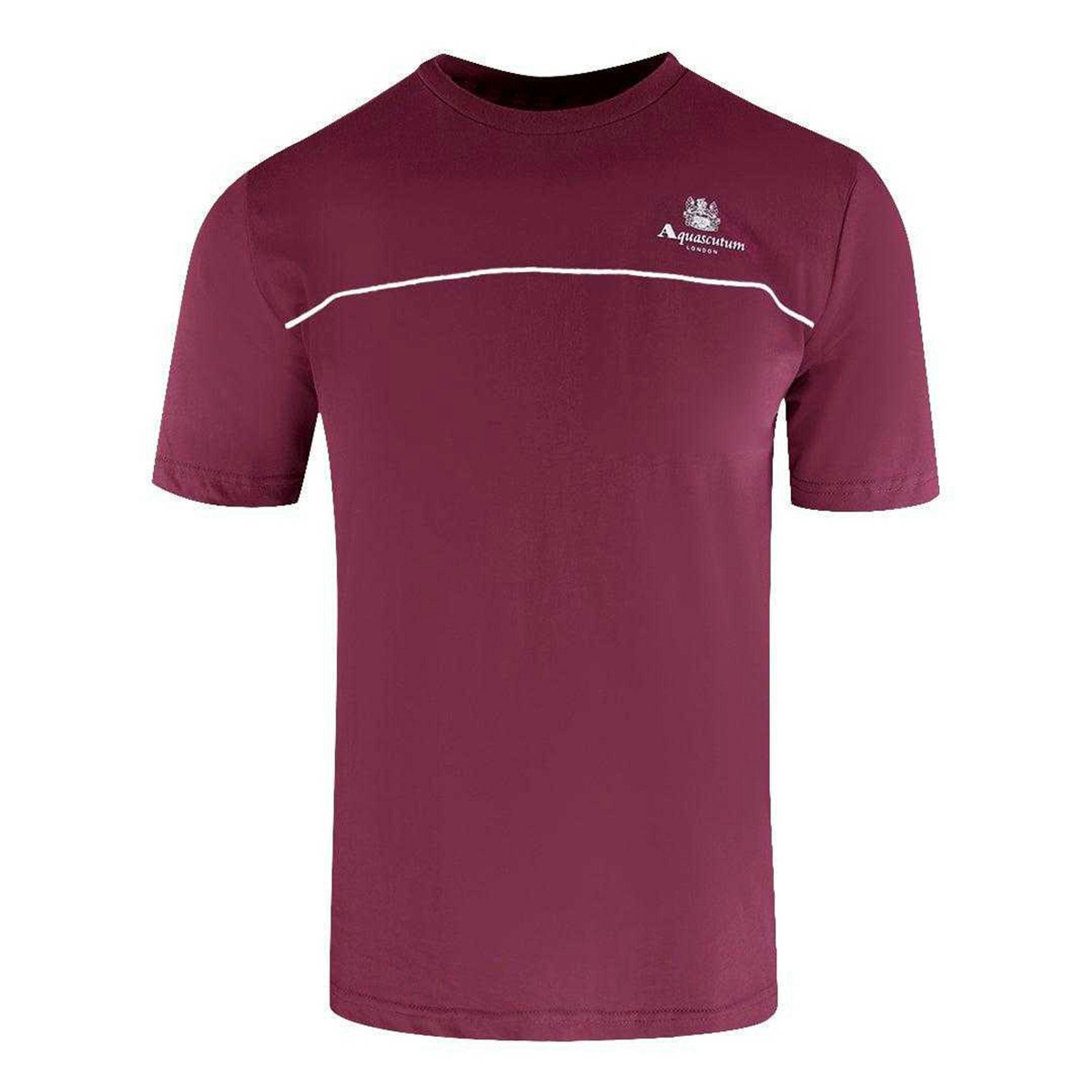 Aquascutum Mens Piping Detail T-Shirt , view 1 of 2