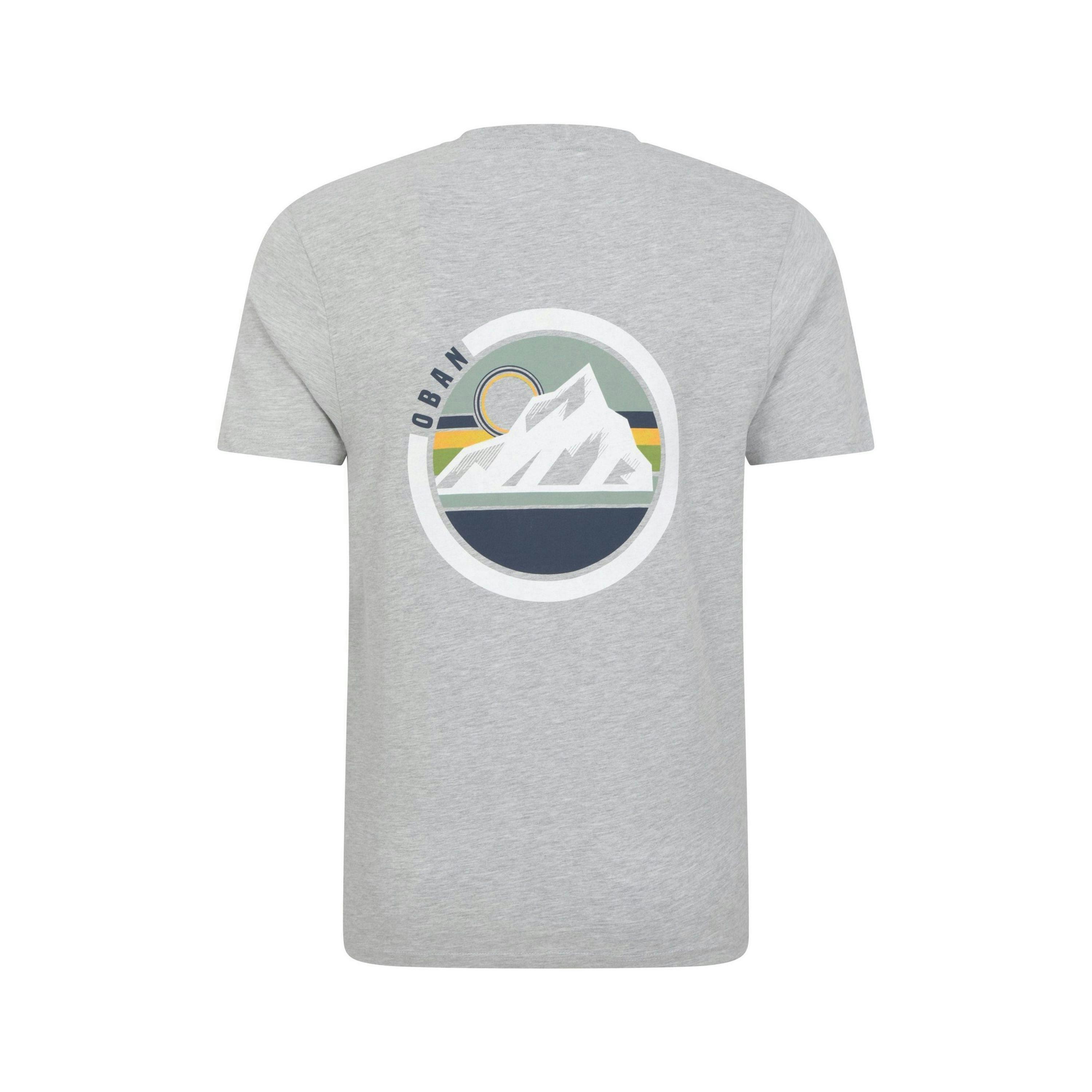 Mountain Warehouse Mens Oban Mountain Cotton T-Shirt , view 2 of 4