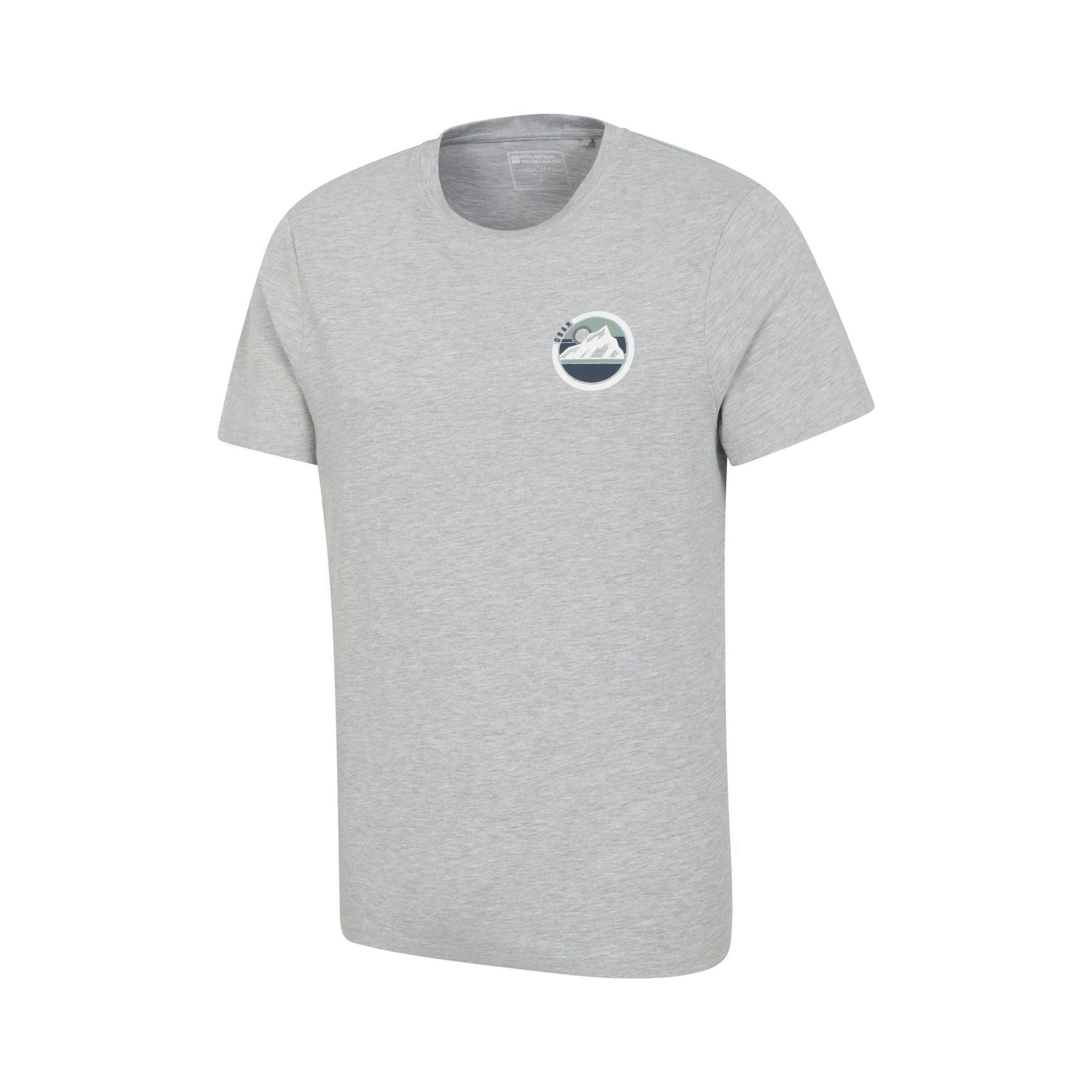 Mountain Warehouse Mens Oban Mountain Cotton T-Shirt , view 3 of 4