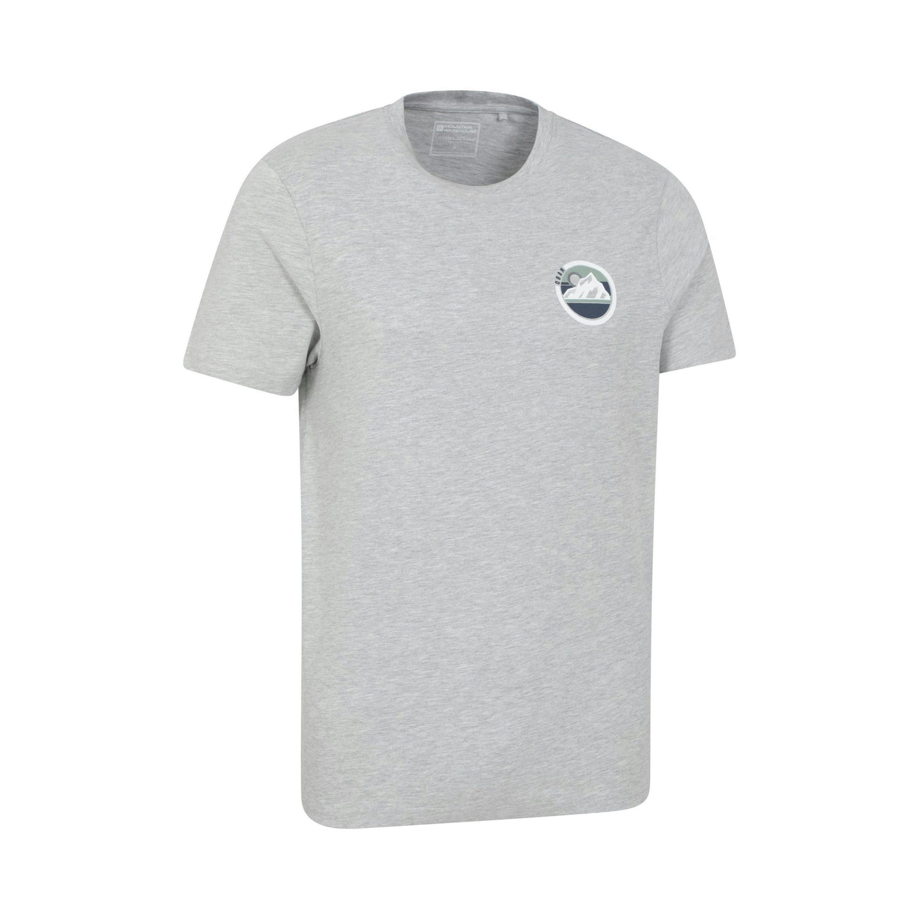 Mountain Warehouse Mens Oban Mountain Cotton T-Shirt , view 4 of 4