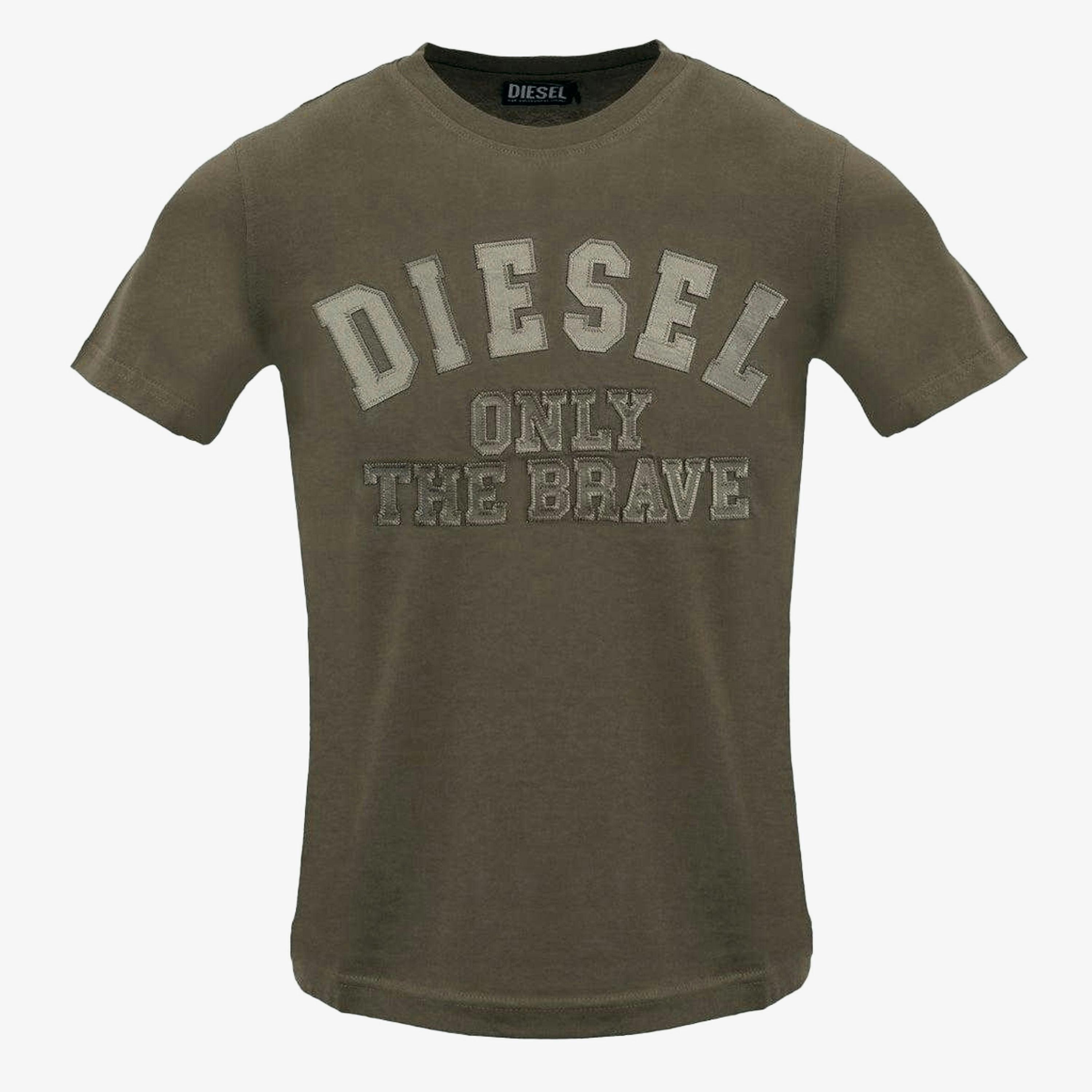 Diesel Mens Monotone Logo Embossed T-Shirt , view 1 of 1