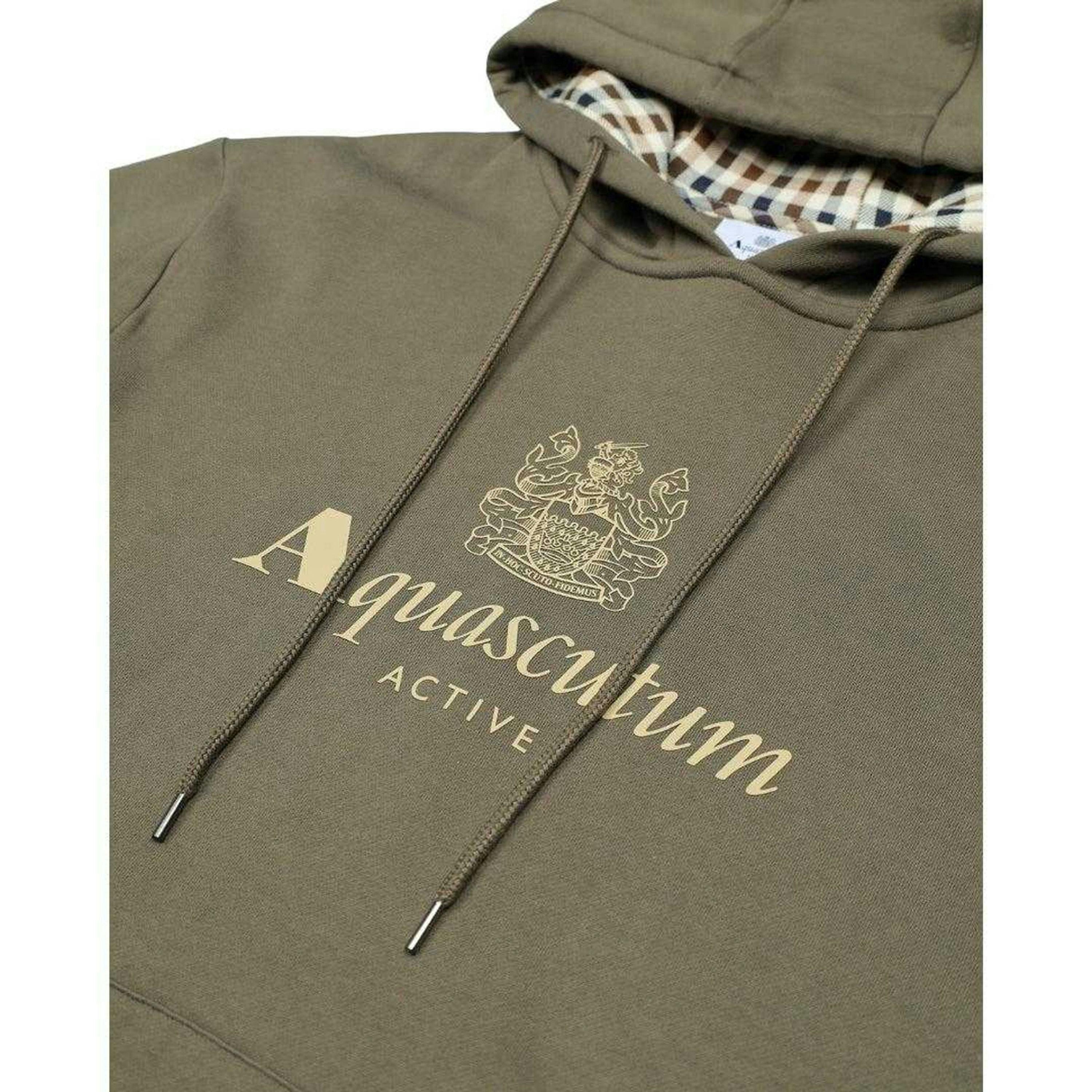 Aquascutum Mens Active Big Logo Hoodie , view 3 of 4