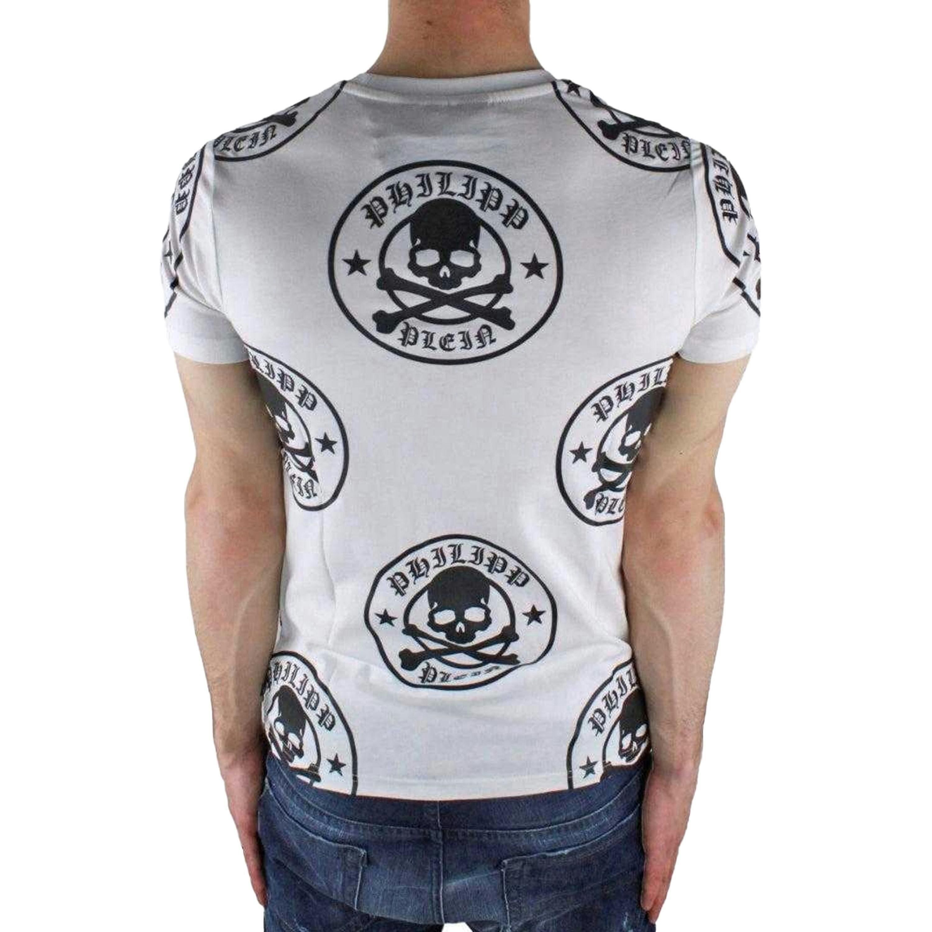 Philipp Plein Mens Multi Logo T-Shirt , view 2 of 2