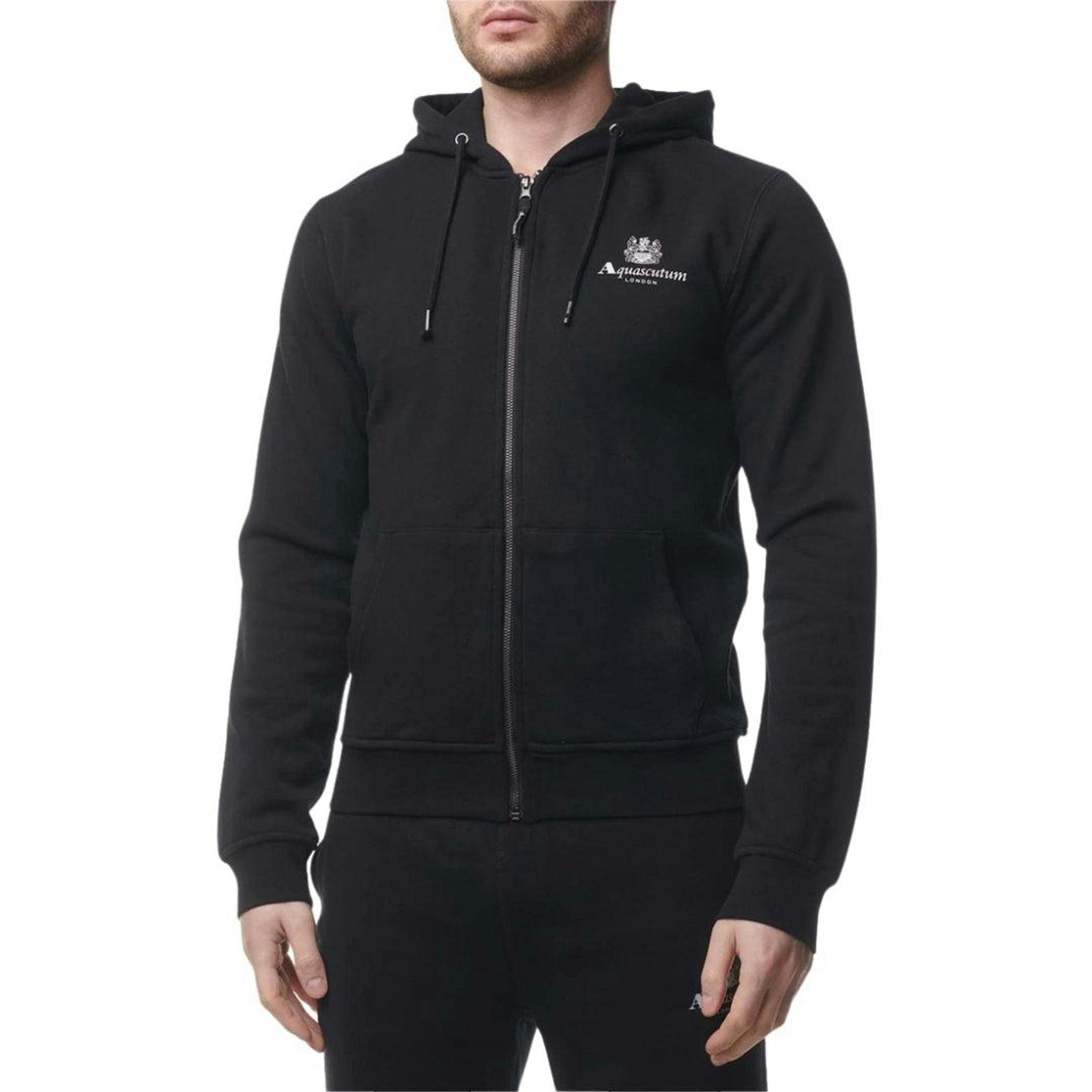 Aquascutum Mens Active Small Logo Full Zip Hoodie , view 4 of 4