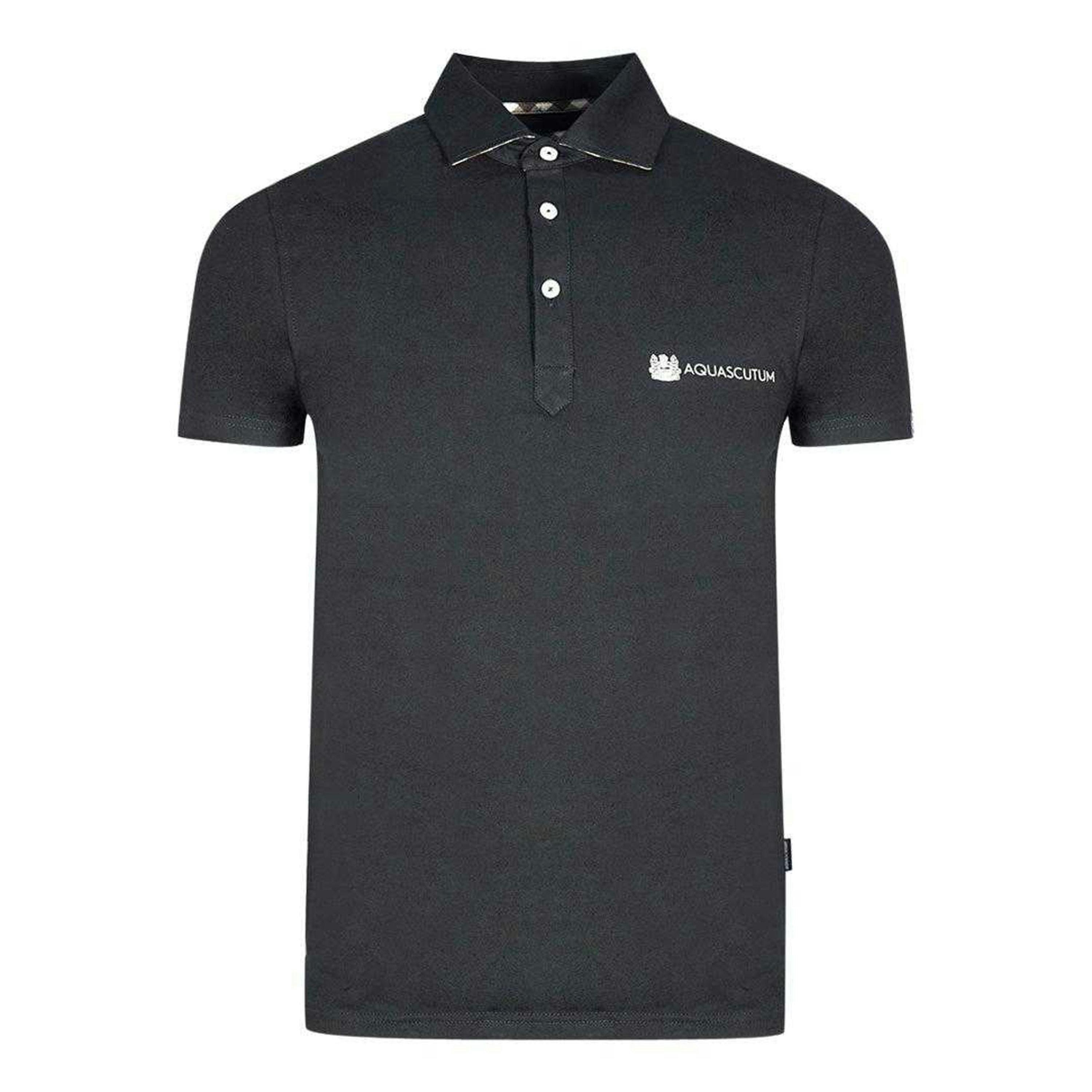 Aquascutum Unisex Adult Aldis Block Logo Polo Shirt , view 1 of 2