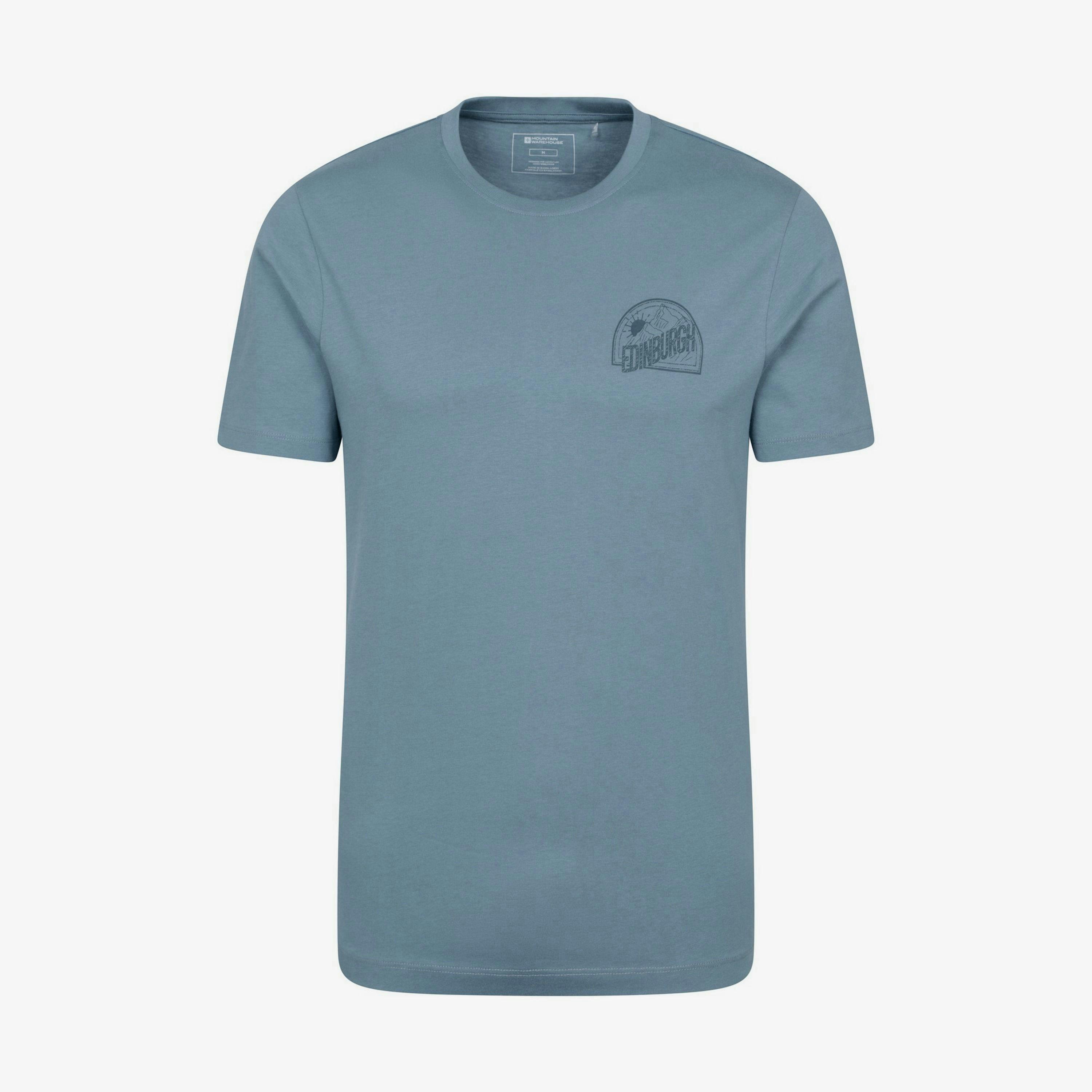 Mountain Warehouse Mens Edinburgh Text Short-Sleeved T-Shirt , view 1 of 1