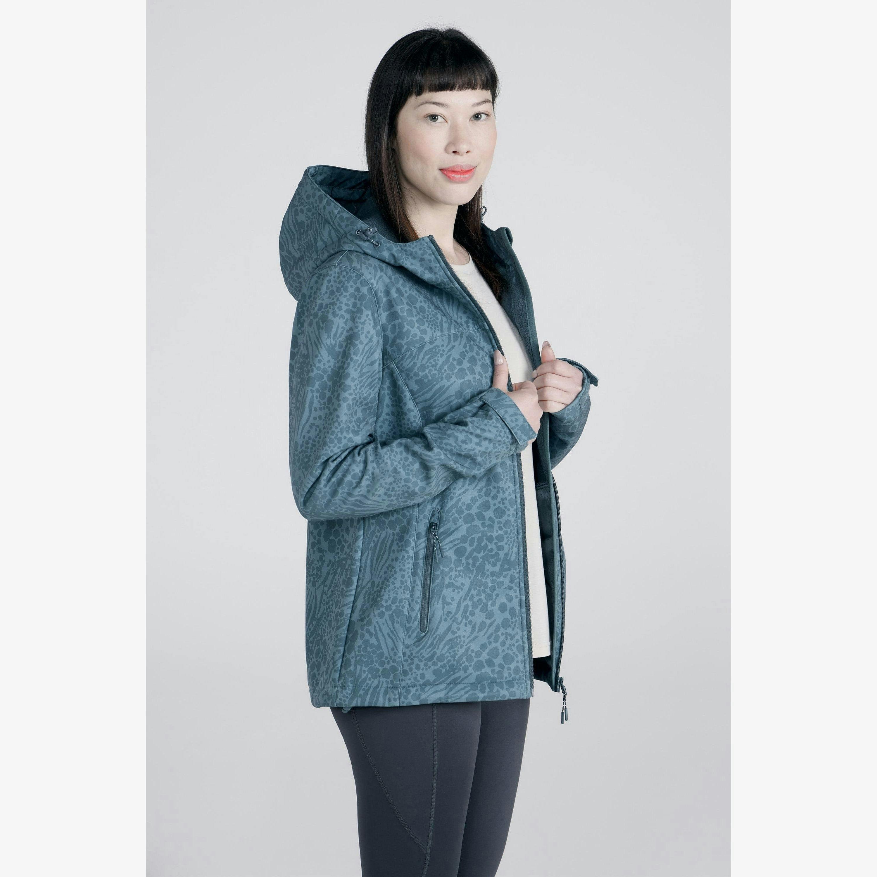 Mountain Warehouse Womens/Ladies Exodus Printed Water Resistant Soft Shell Jacket , view 1 of 1