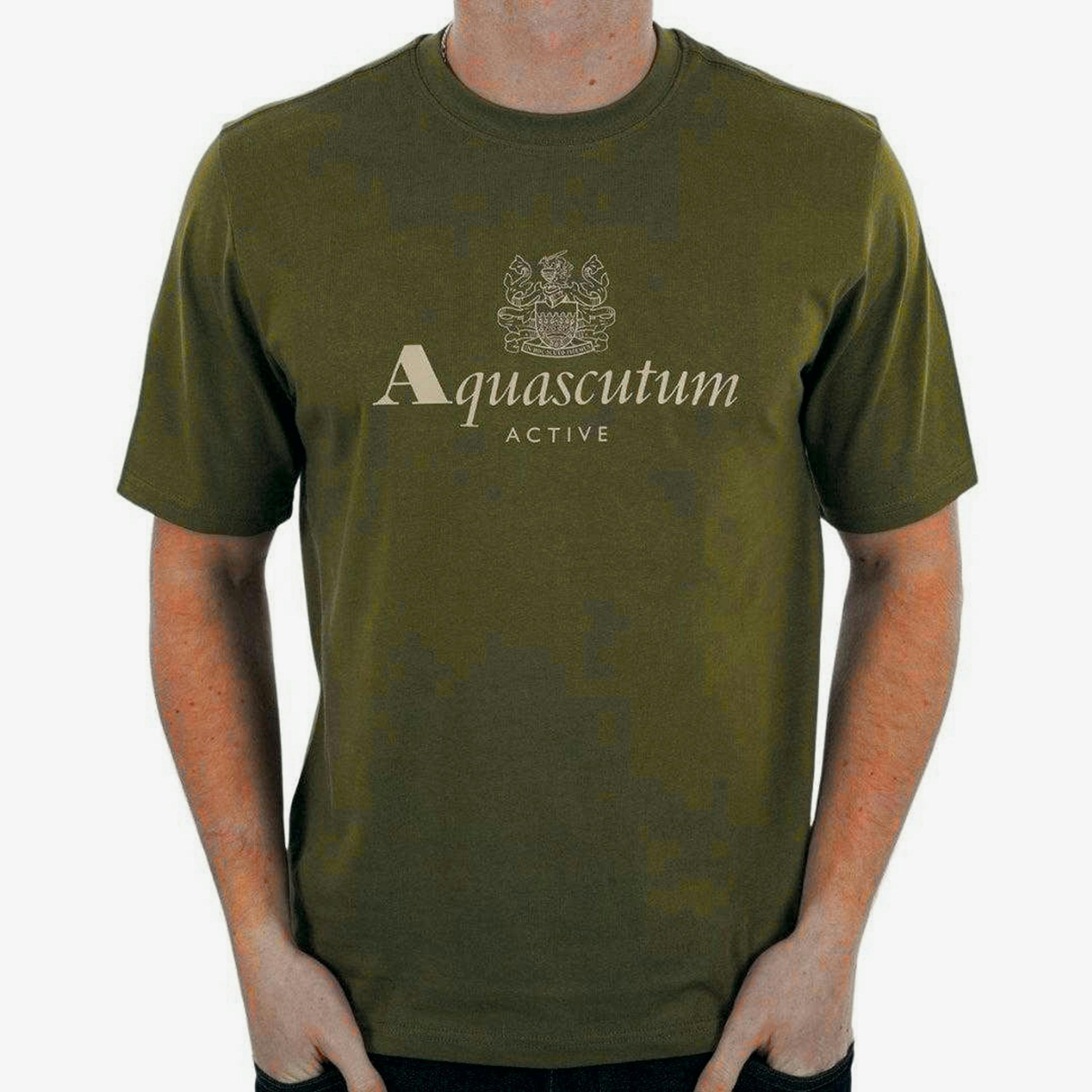 Aquascutum Mens Active Big Logo T-Shirt , view 1 of 1