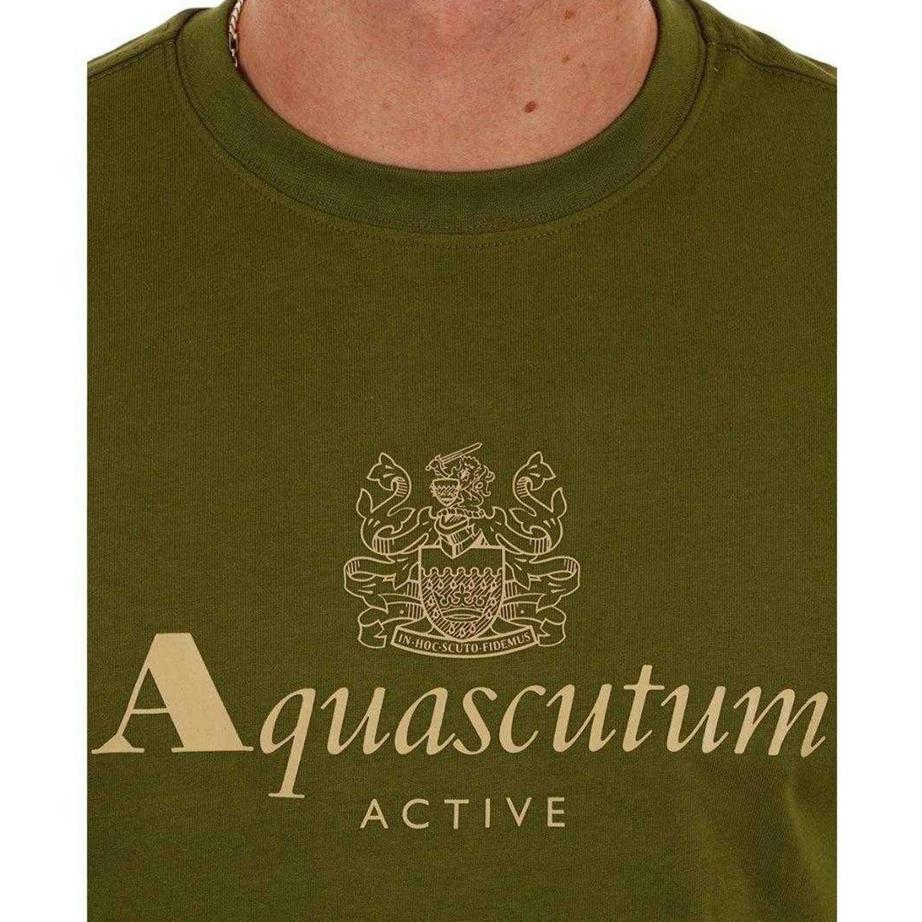 Aquascutum Mens Active Big Logo T-Shirt , view 3 of 3