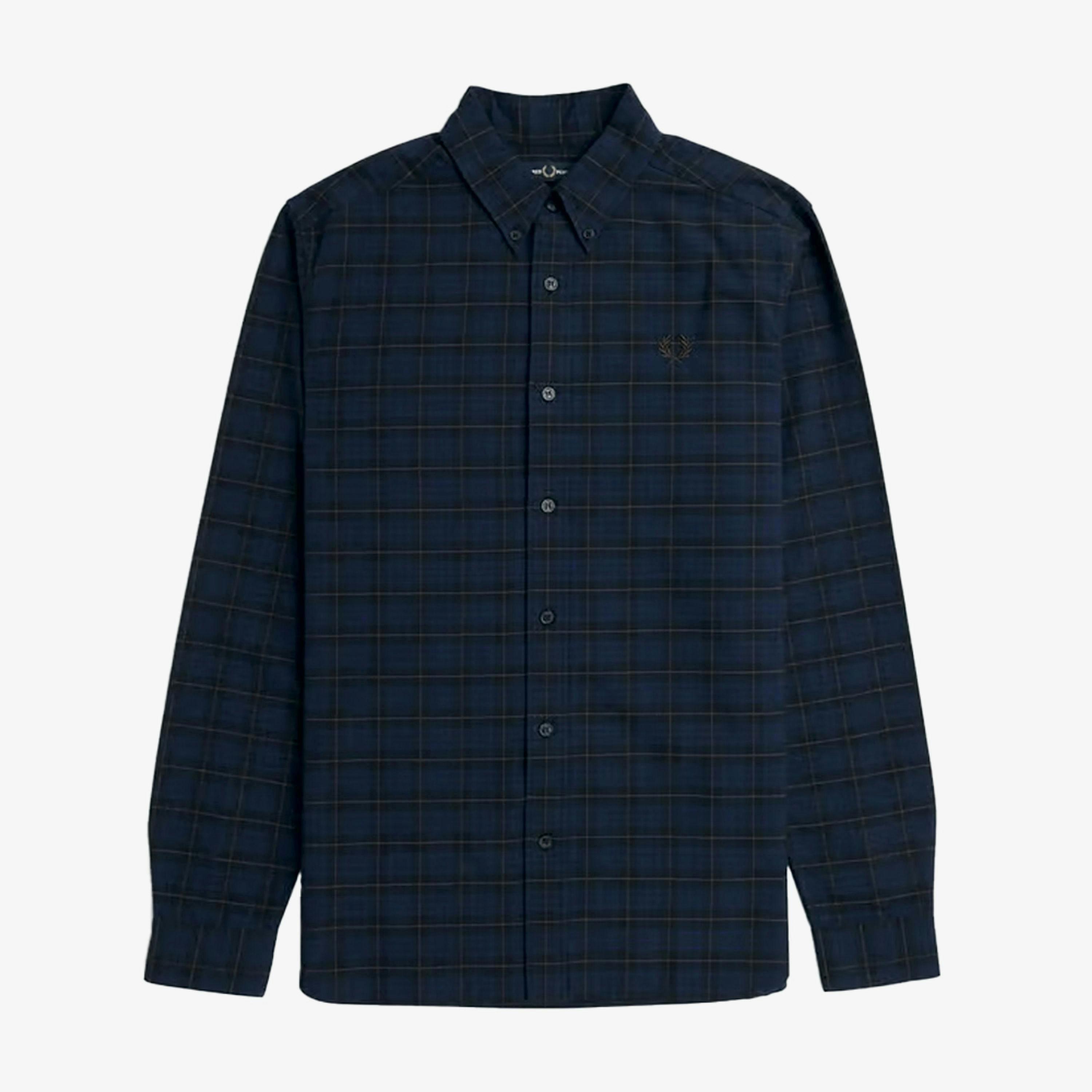 Fred Perry Mens Tartan Long-Sleeved Shirt , view 1 of 1