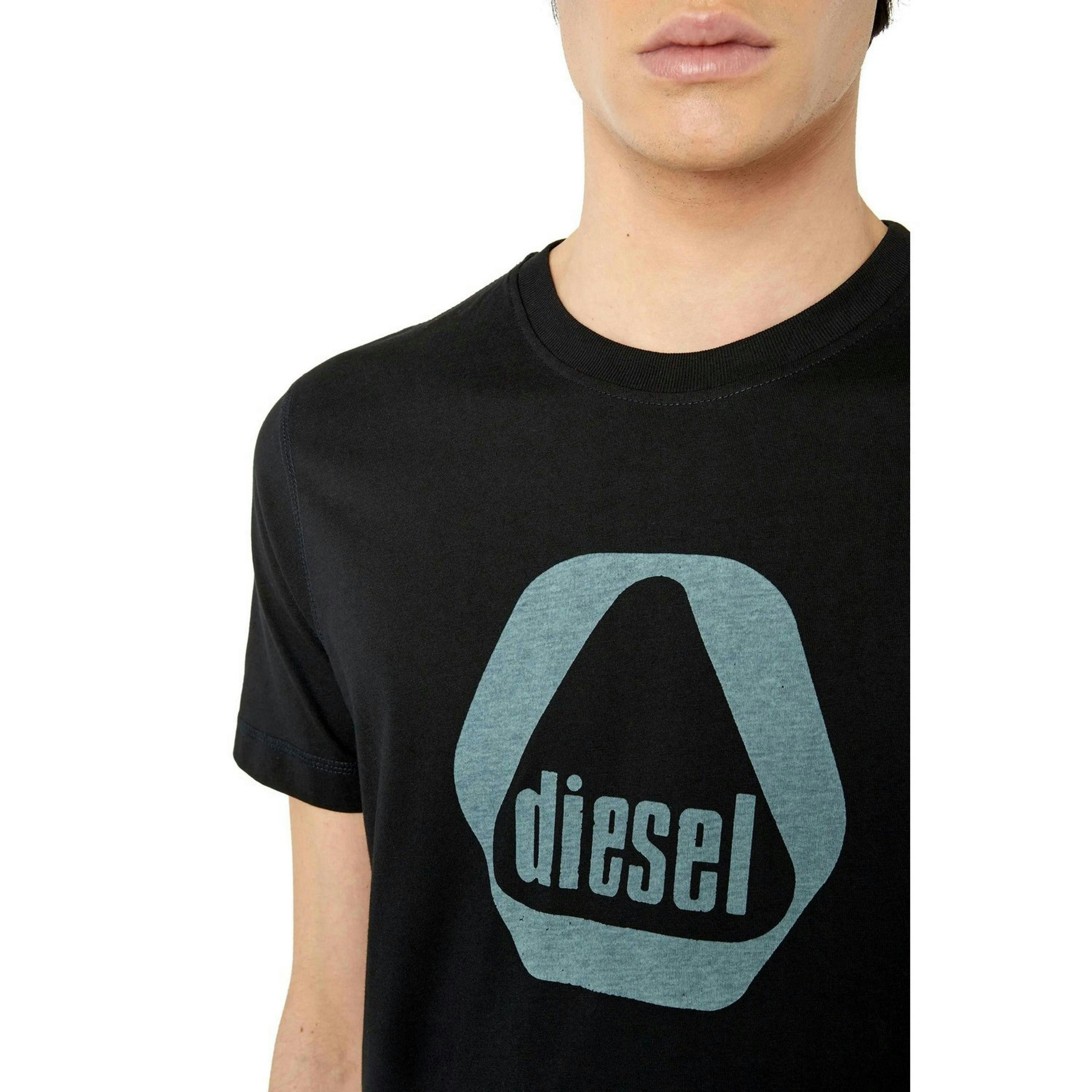 Diesel Mens Triangle Logo T-Shirt , view 3 of 5