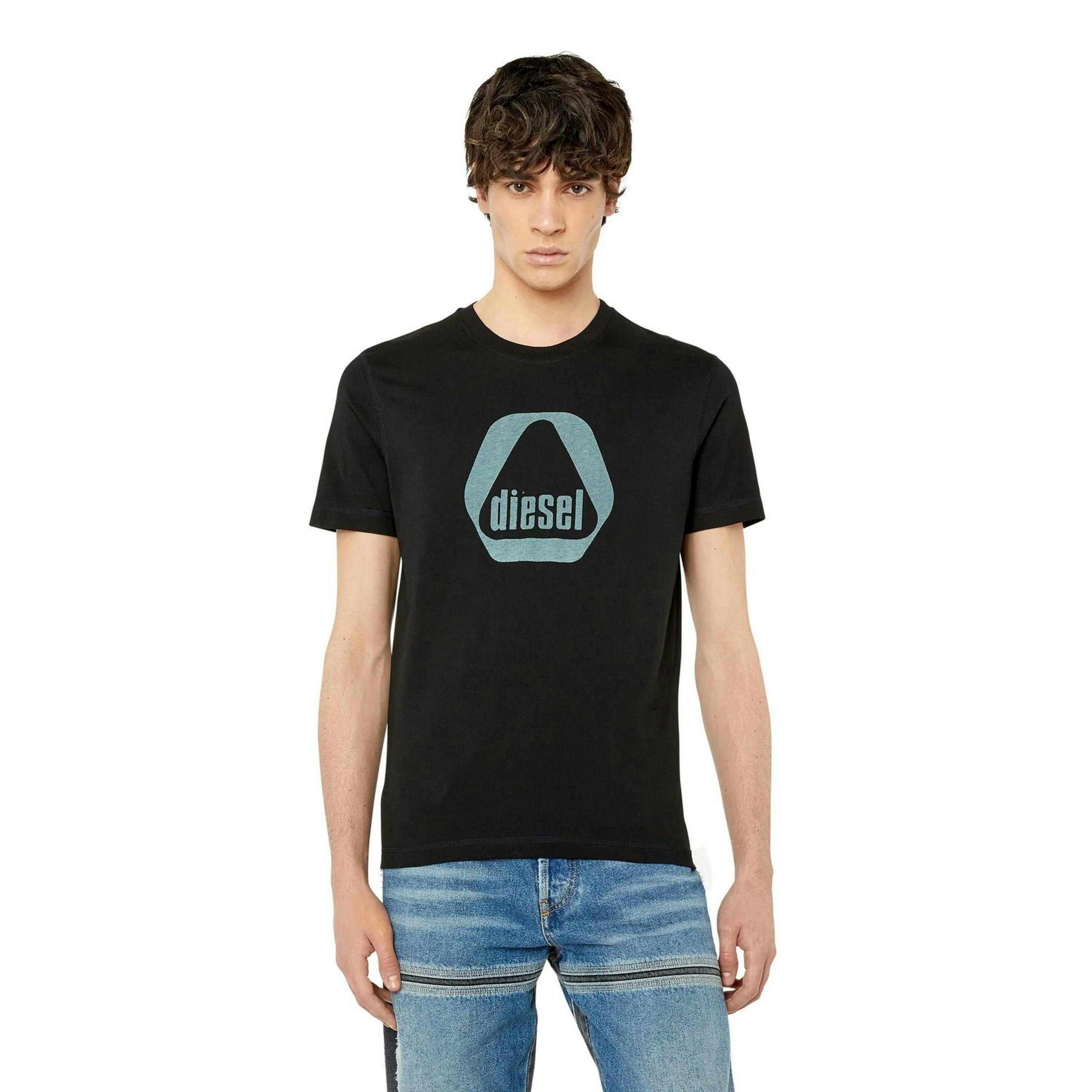 Diesel Mens Triangle Logo T-Shirt , view 5 of 5
