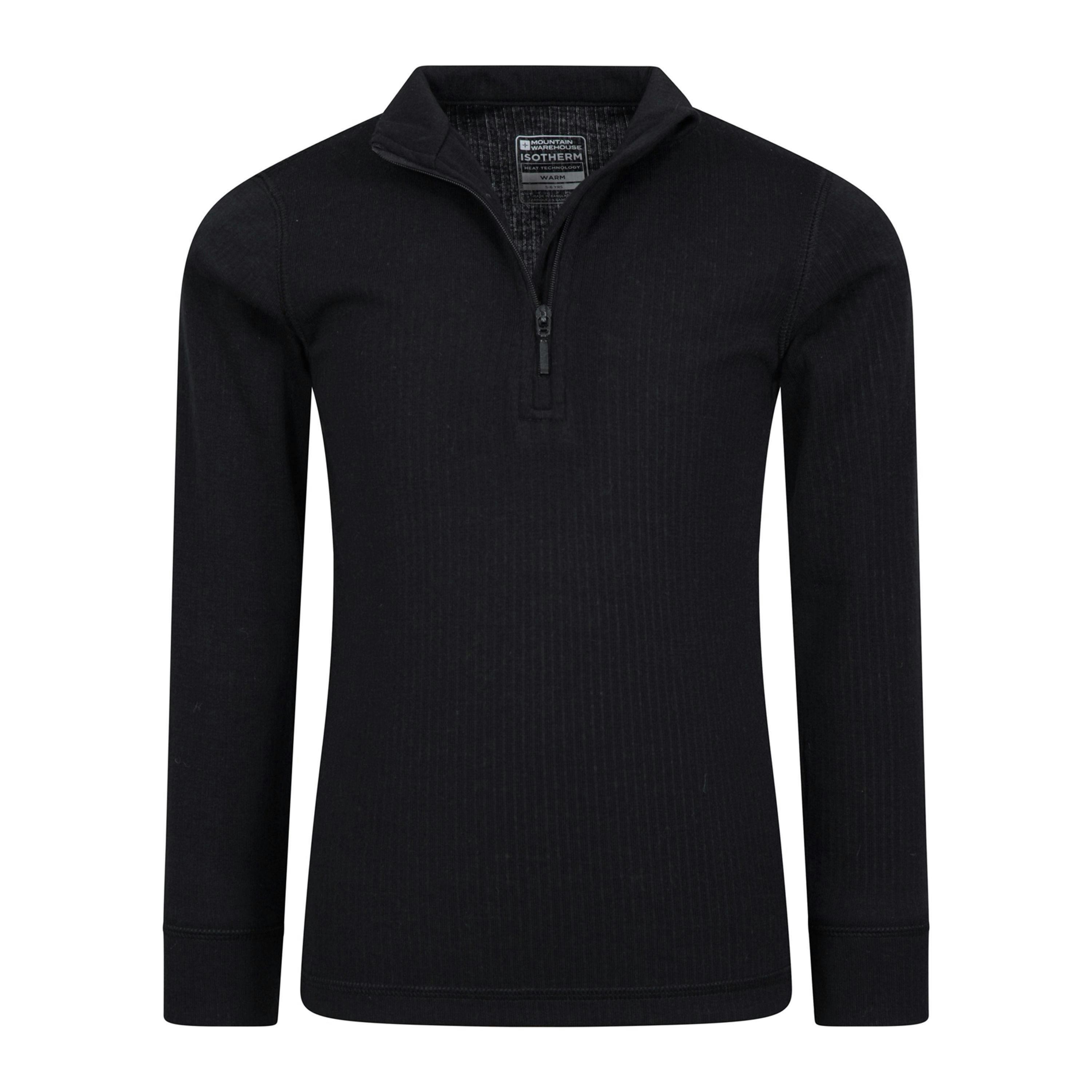 Mountain Warehouse Childrens/Kids Talus Zip Neck Base Layer Top , view 3 of 3