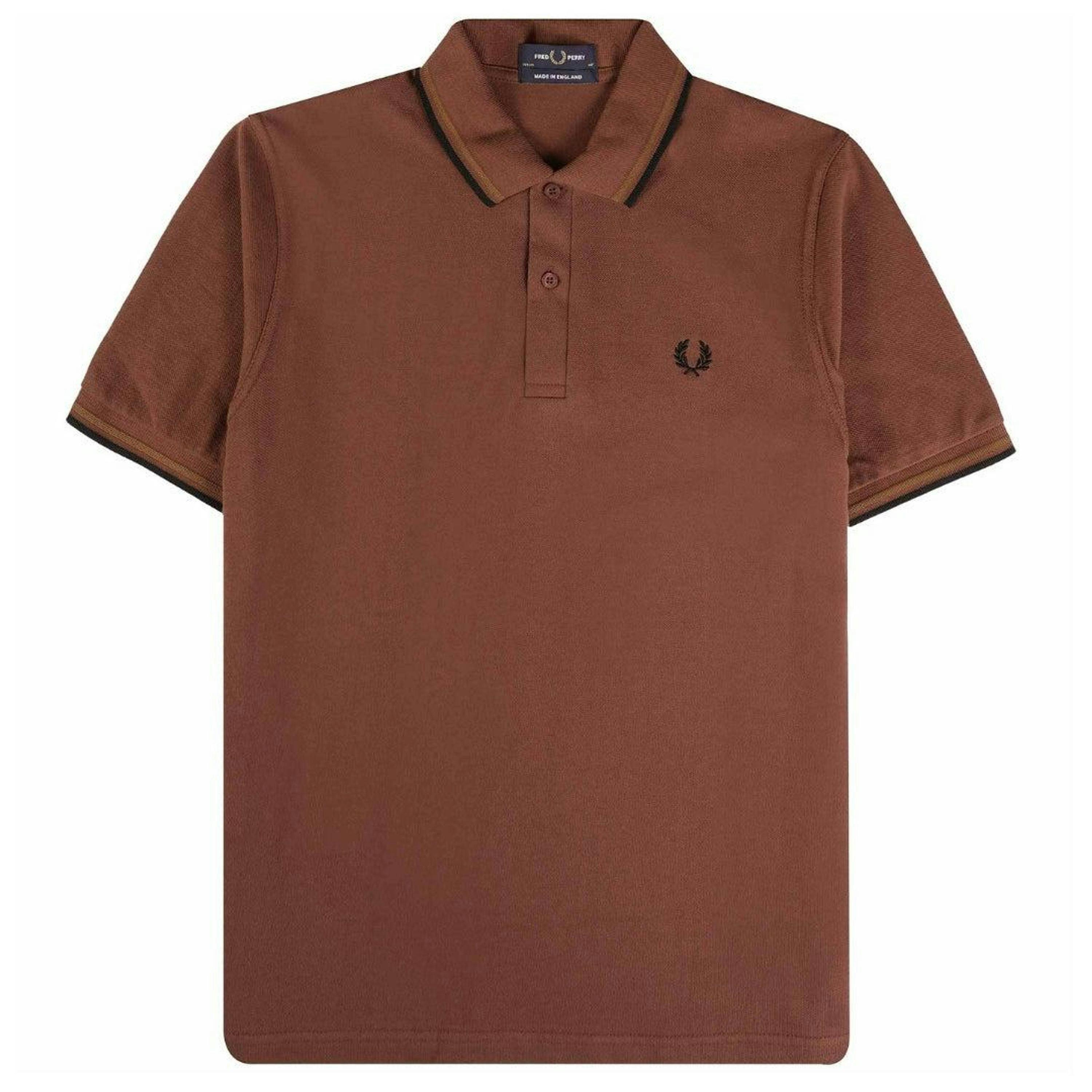 Fred Perry Mens Double Tipped Collar Polo Shirt , view 1 of 2