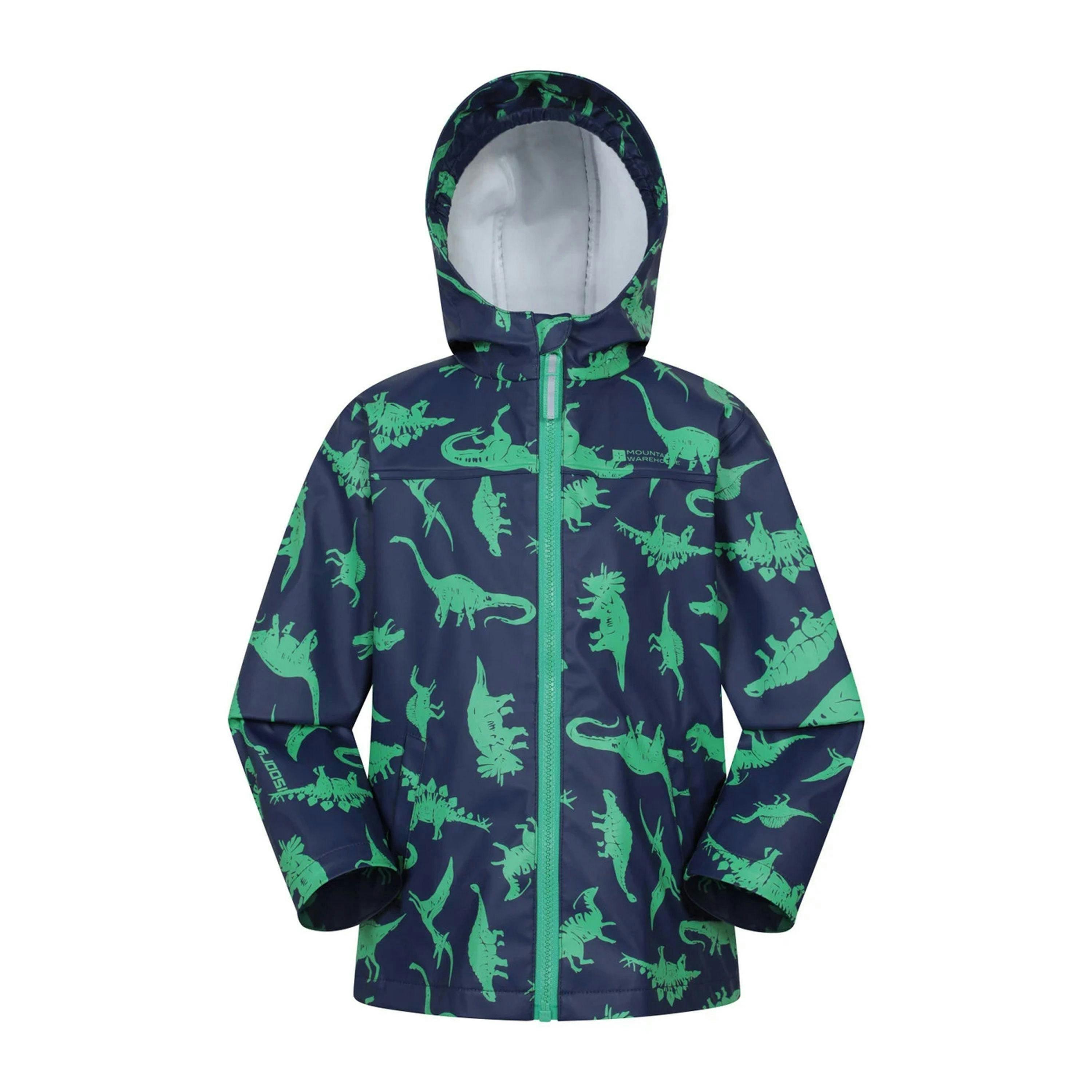 Mountain Warehouse Childrens/Kids Raindrop Dinosaur Waterproof Jacket And Trousers Set , view 3 of 6