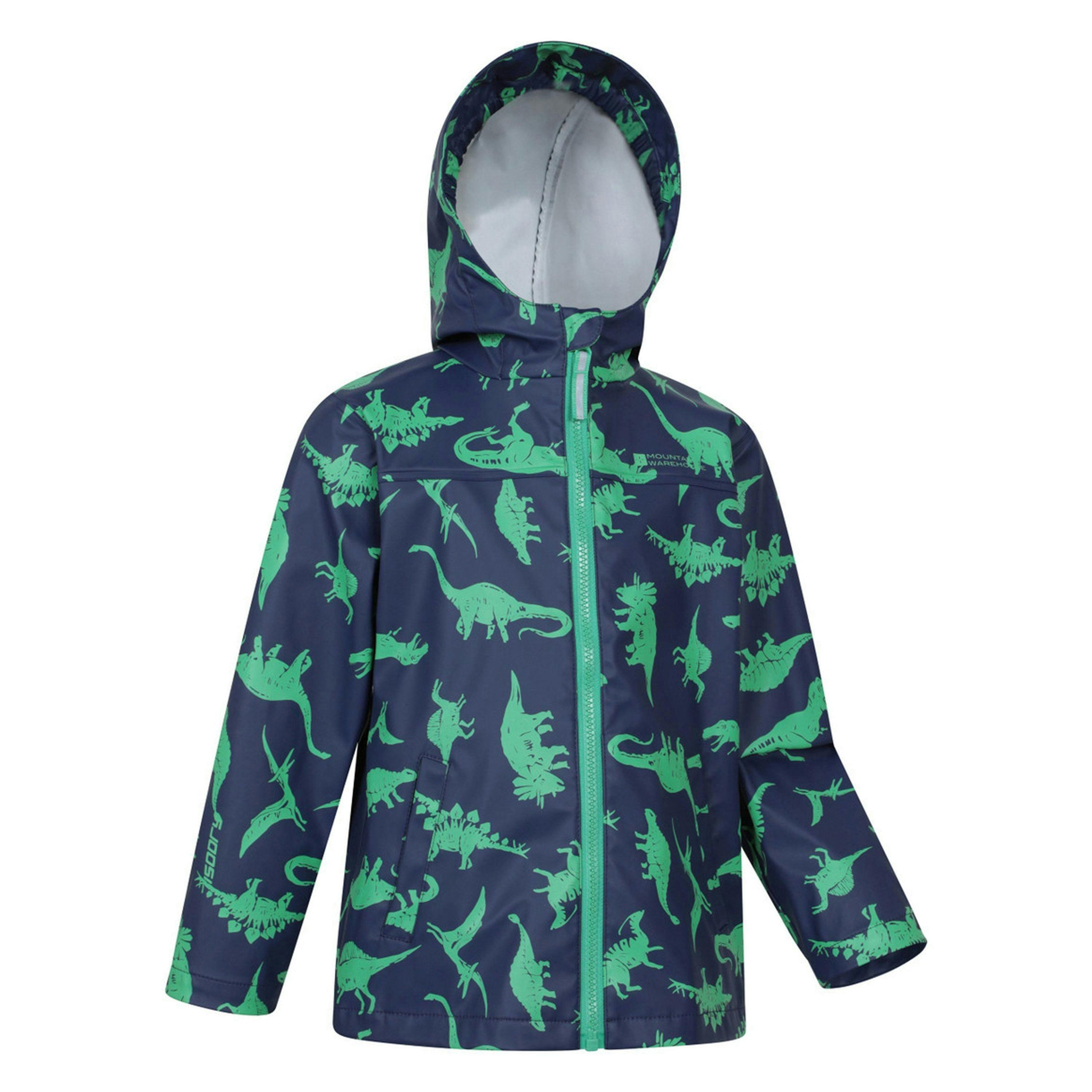 Mountain Warehouse Childrens/Kids Raindrop Dinosaur Waterproof Jacket And Trousers Set , view 5 of 6