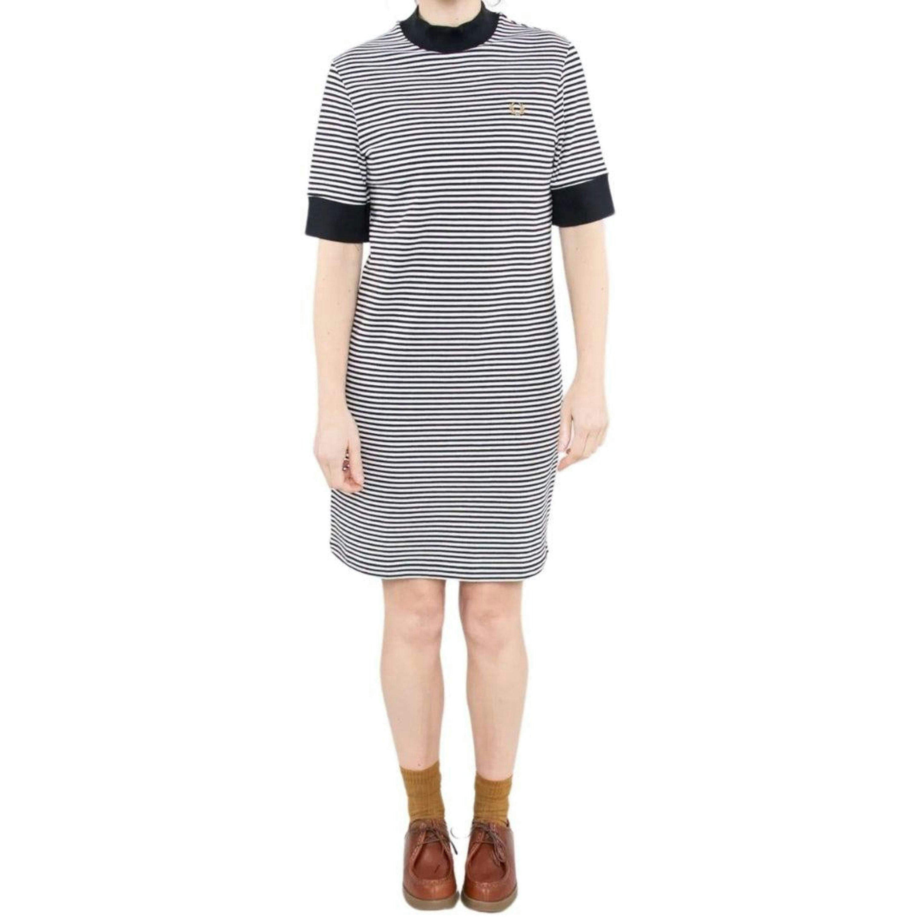 Fred Perry Womens/Ladies Striped T-Shirt Dress , view 3 of 4