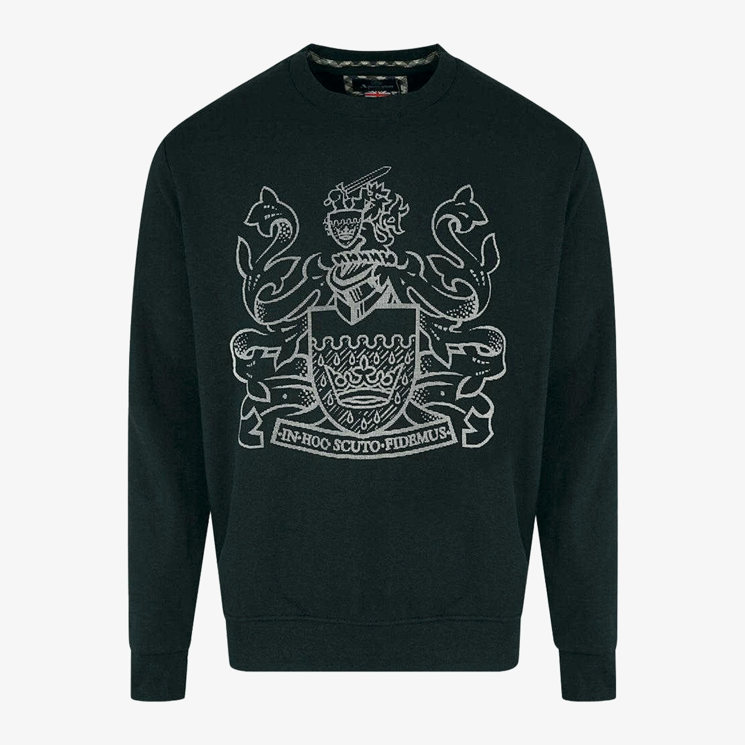 Aquascutum Mens Aldis Pixel Logo Sweatshirt , view 1 of 1