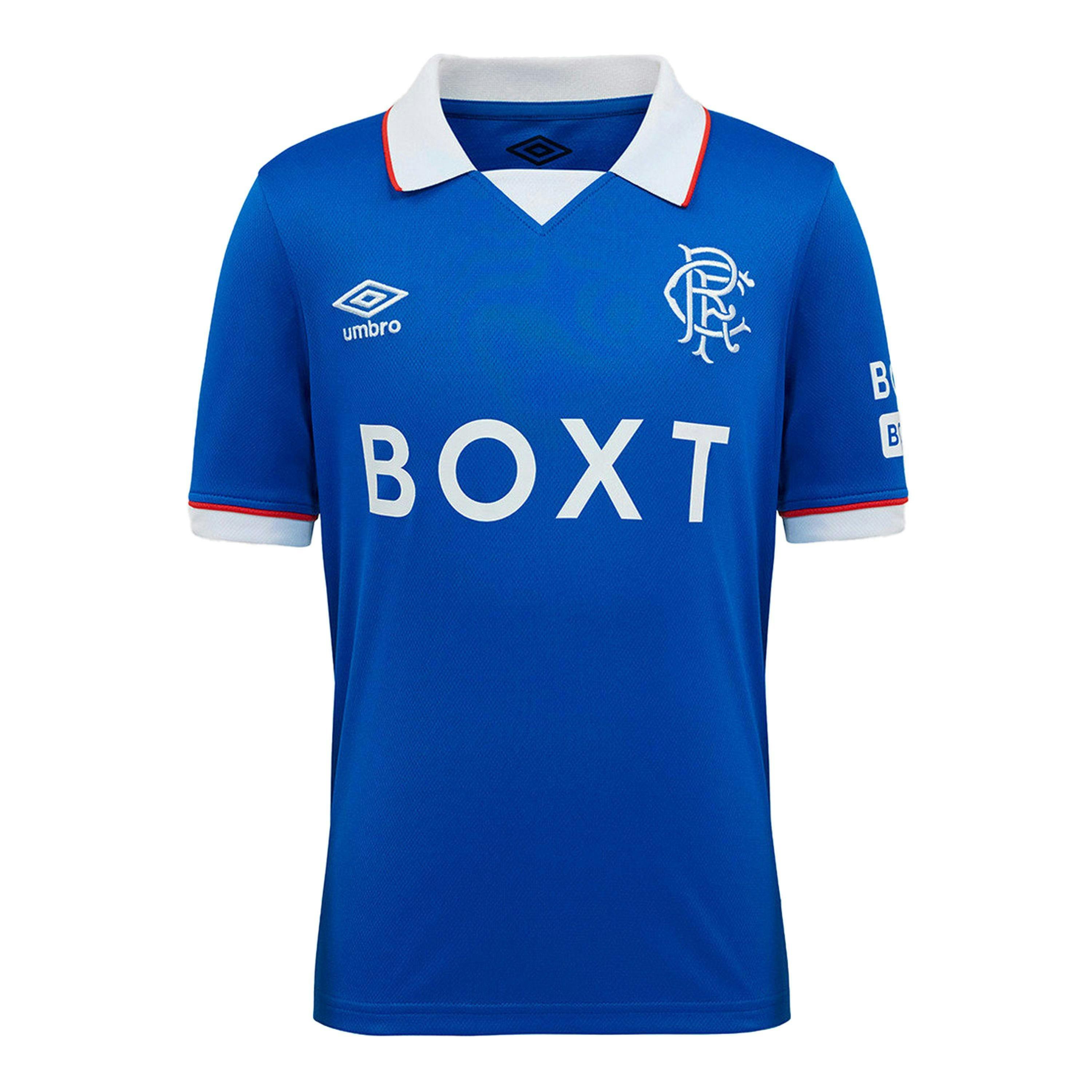 Umbro Childrens/Kids 25/26 Rangers FC Short-Sleeved Home Shirt , view 1 of 2