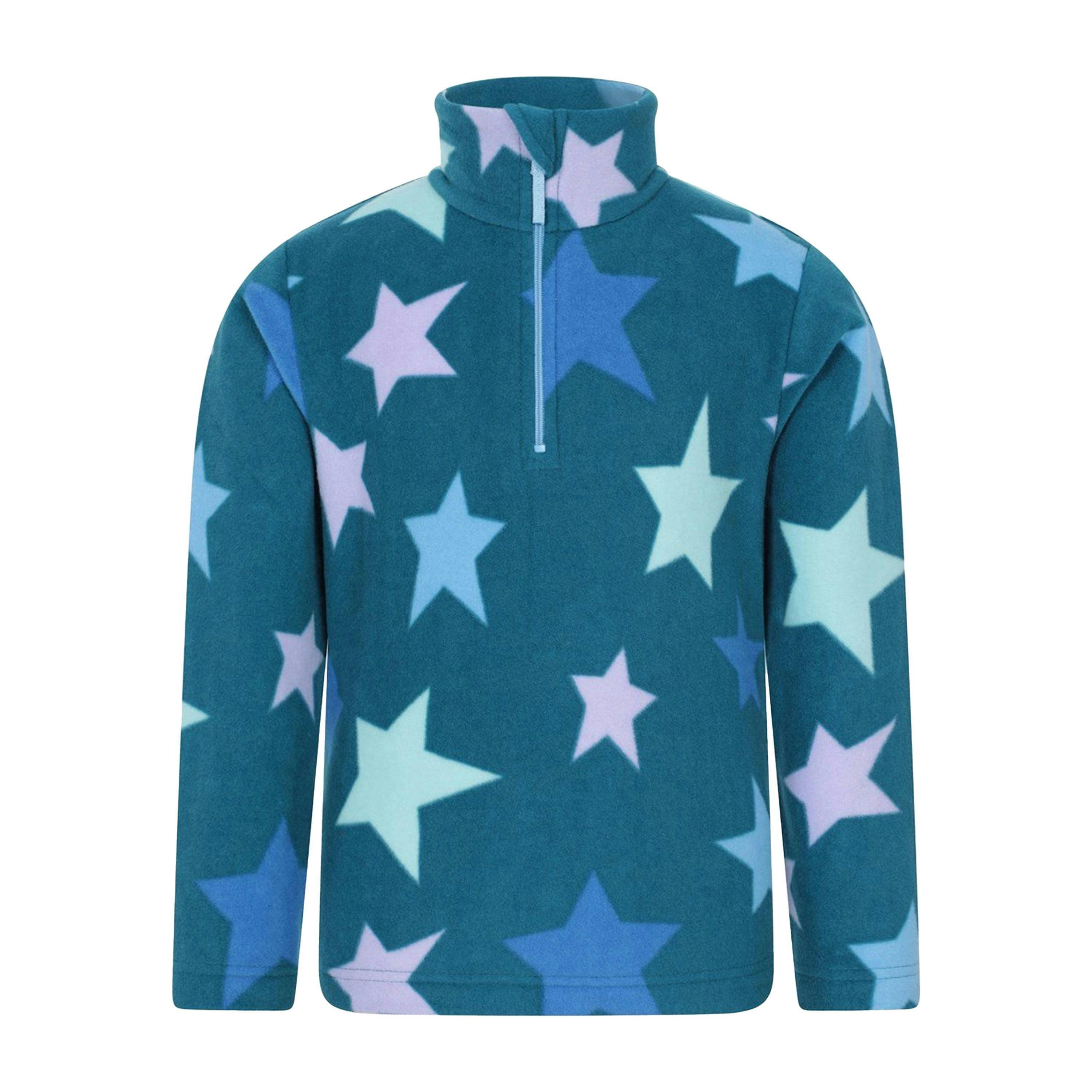 Mountain Warehouse Childrens/Kids Endeavour Star Microfleece Half Zip Fleece , view 1 of 4