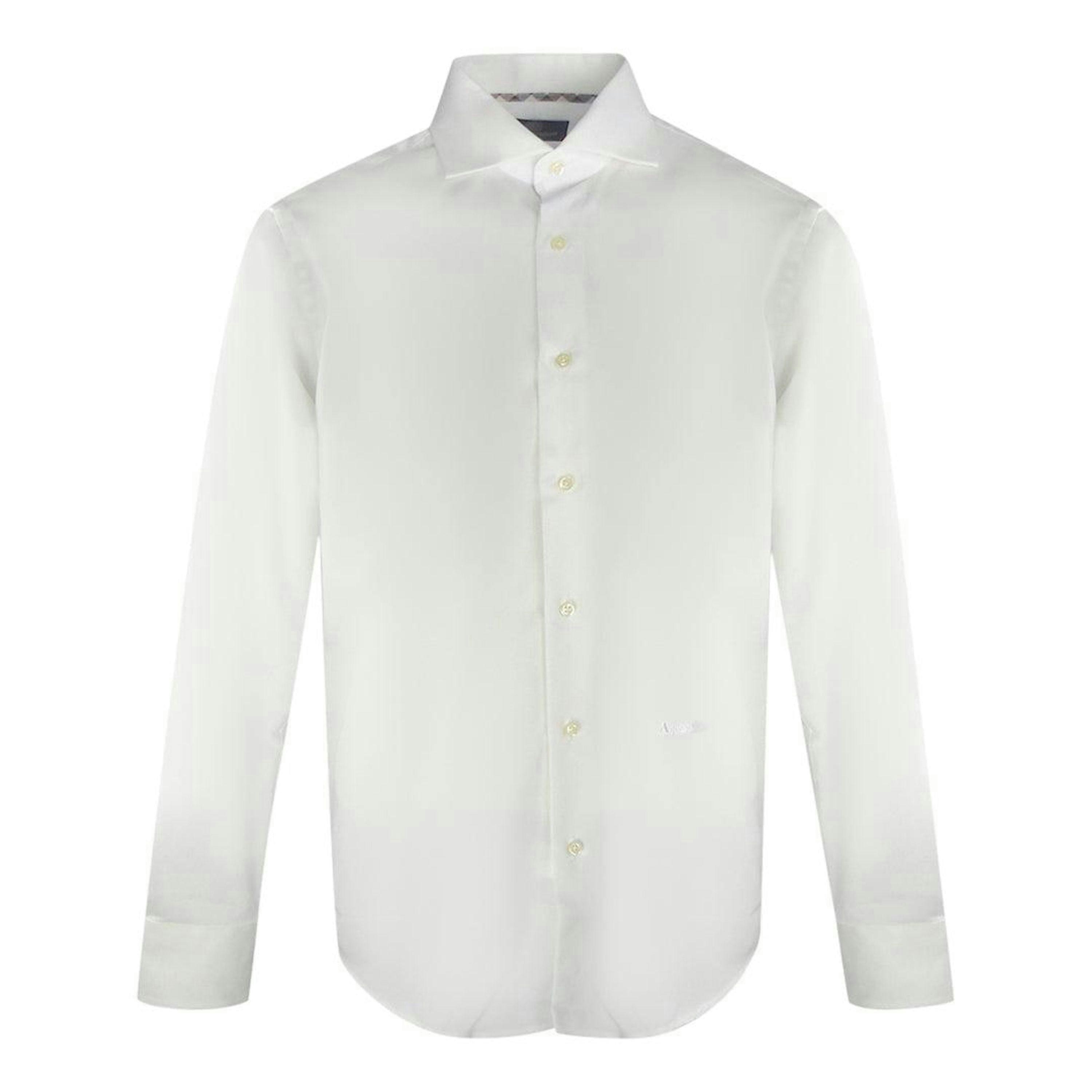 Aquascutum Mens Plain Logo Long-Sleeved Shirt , view 1 of 2