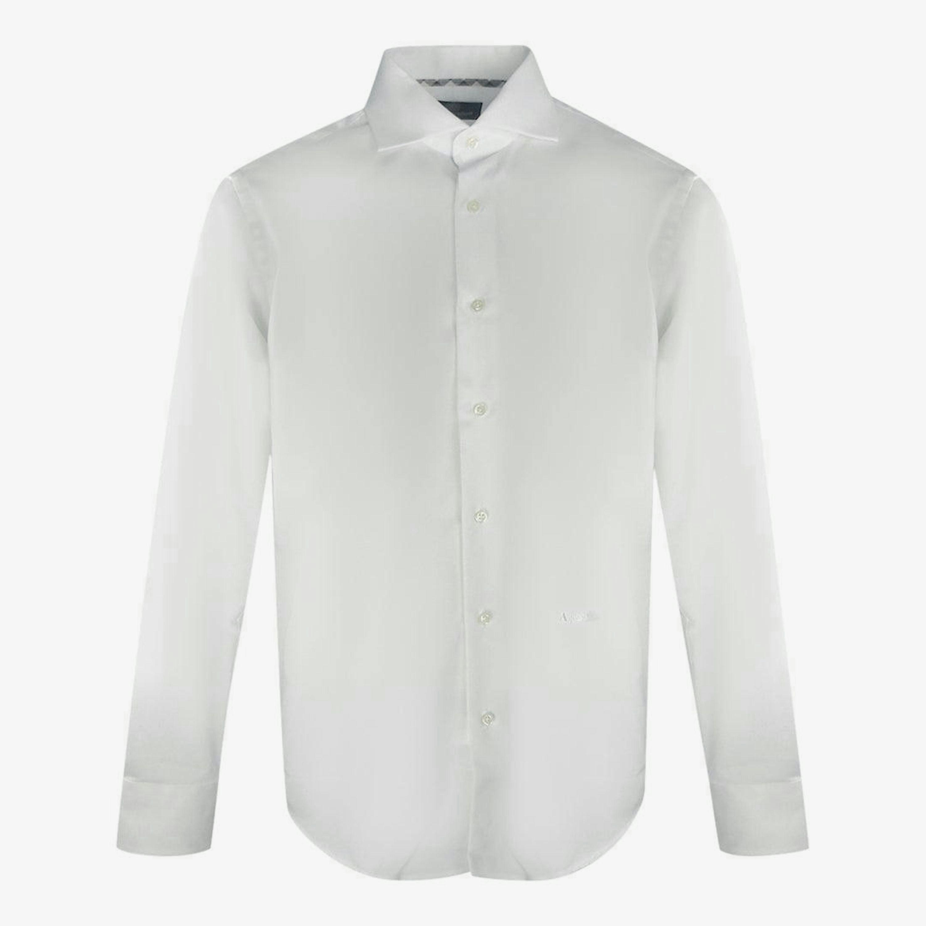 Aquascutum Mens Plain Logo Long-Sleeved Shirt , view 1 of 1