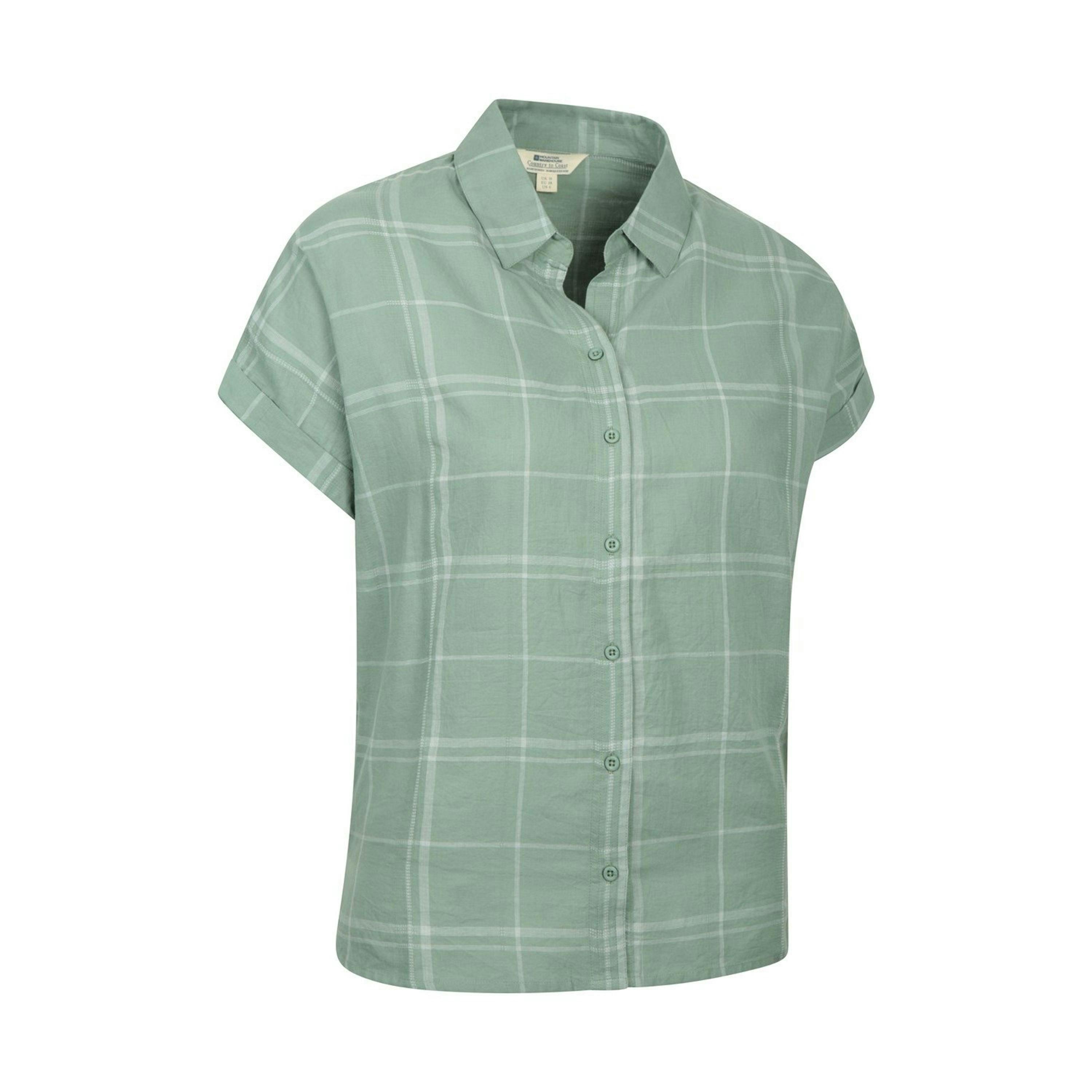 Mountain Warehouse Womens/Ladies Palm Checked Relaxed Fit Shirt , view 4 of 5