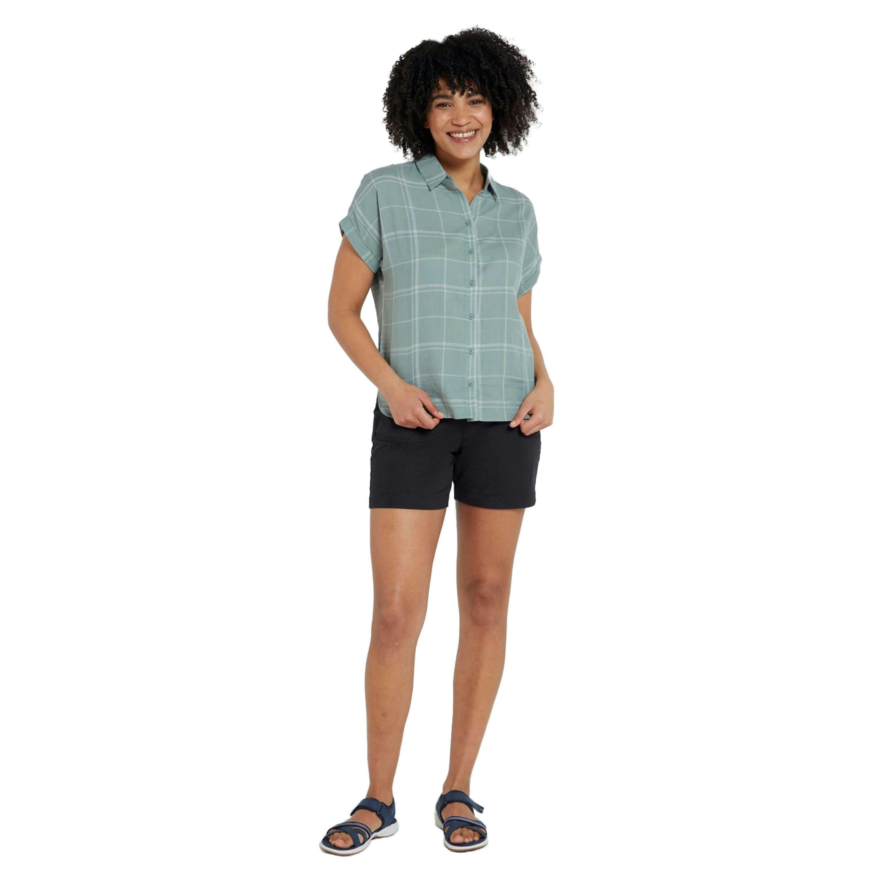 Mountain Warehouse Womens/Ladies Palm Checked Relaxed Fit Shirt , view 5 of 5