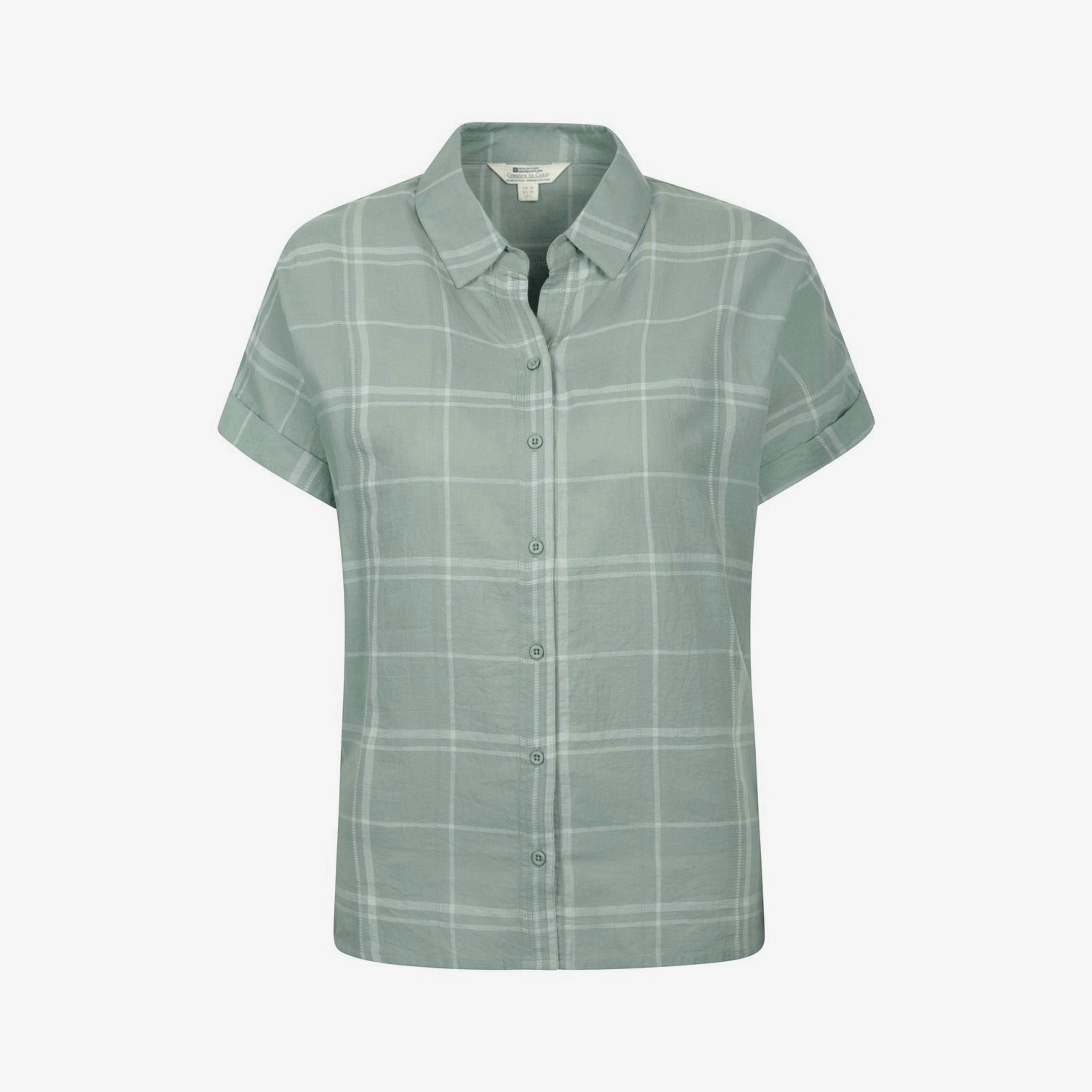 Mountain Warehouse Womens/Ladies Palm Checked Relaxed Fit Shirt , view 1 of 1