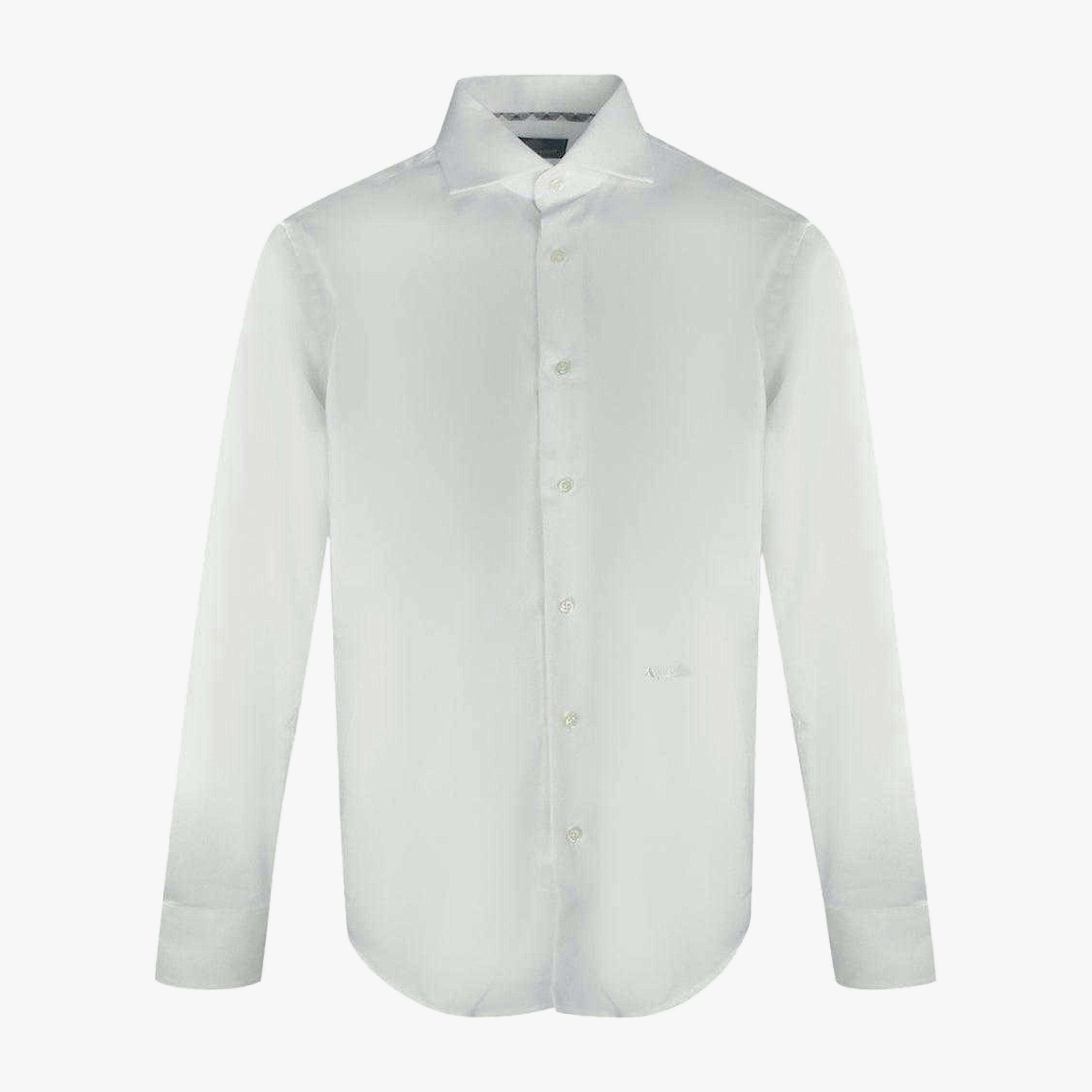 Aquascutum Mens Embroidered Logo Cotton Shirt , view 1 of 1
