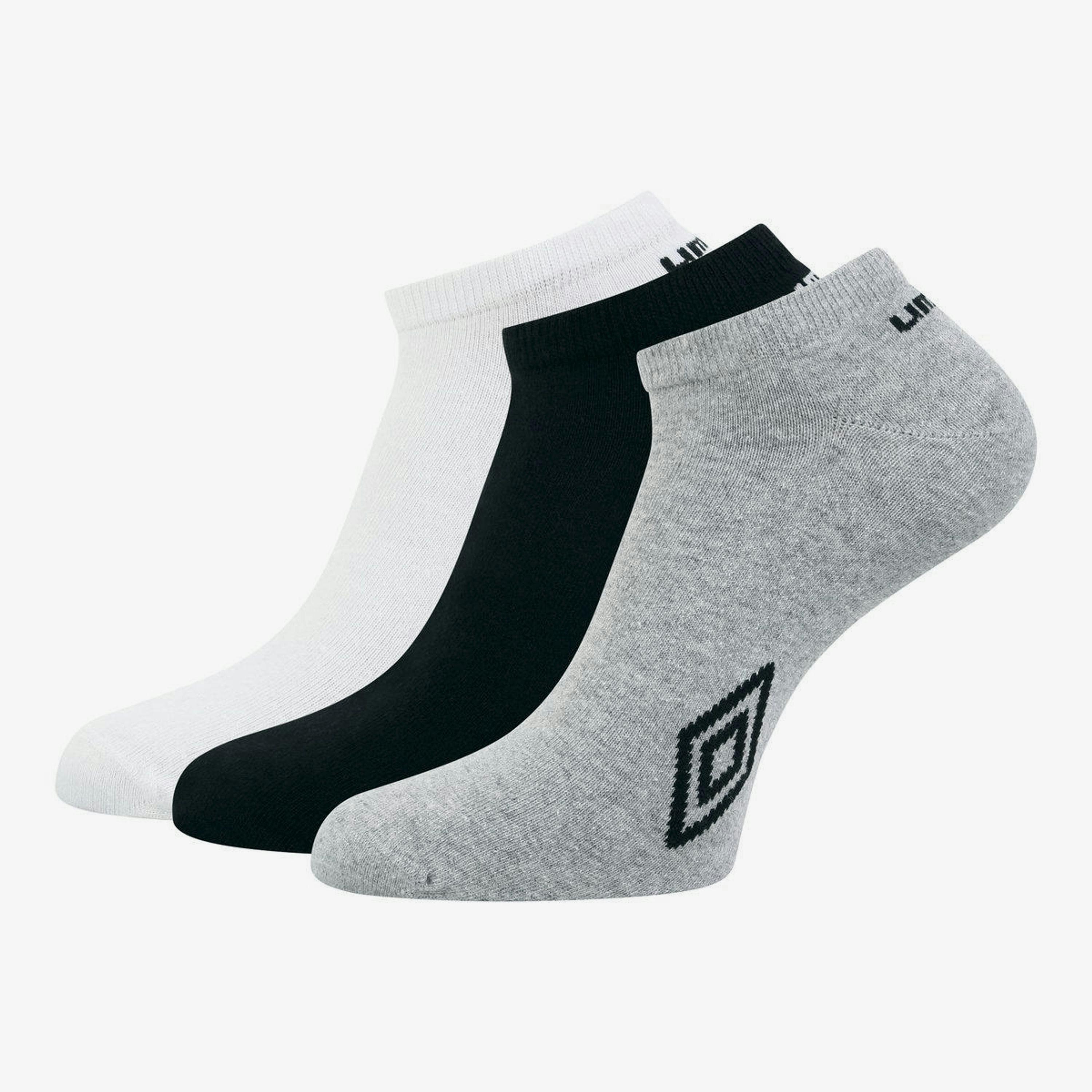 Umbro Unisex Adult Logo Trainer Socks (Pack of 3) , view 1 of 1