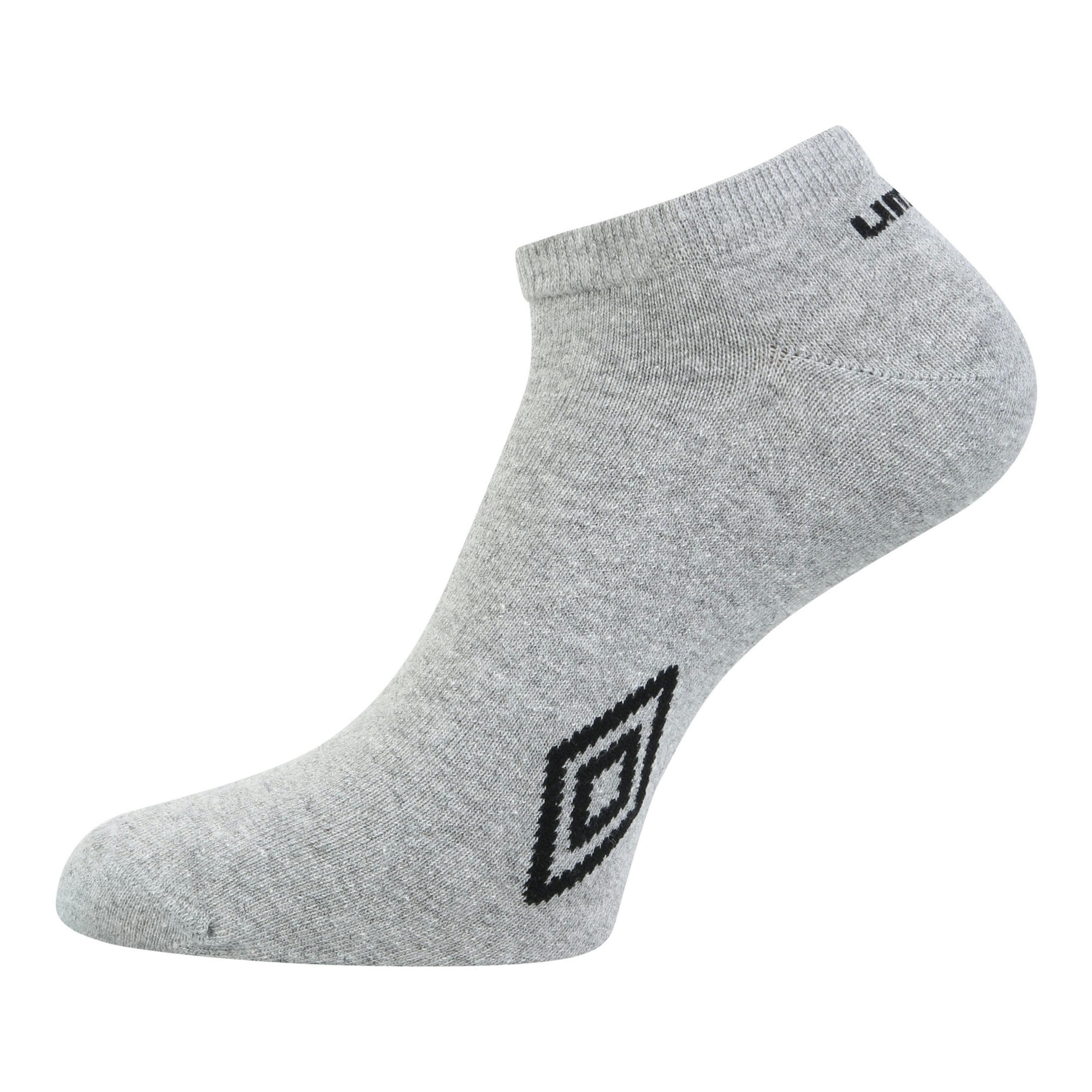 Umbro Unisex Adult Logo Trainer Socks (Pack of 3) , view 4 of 4