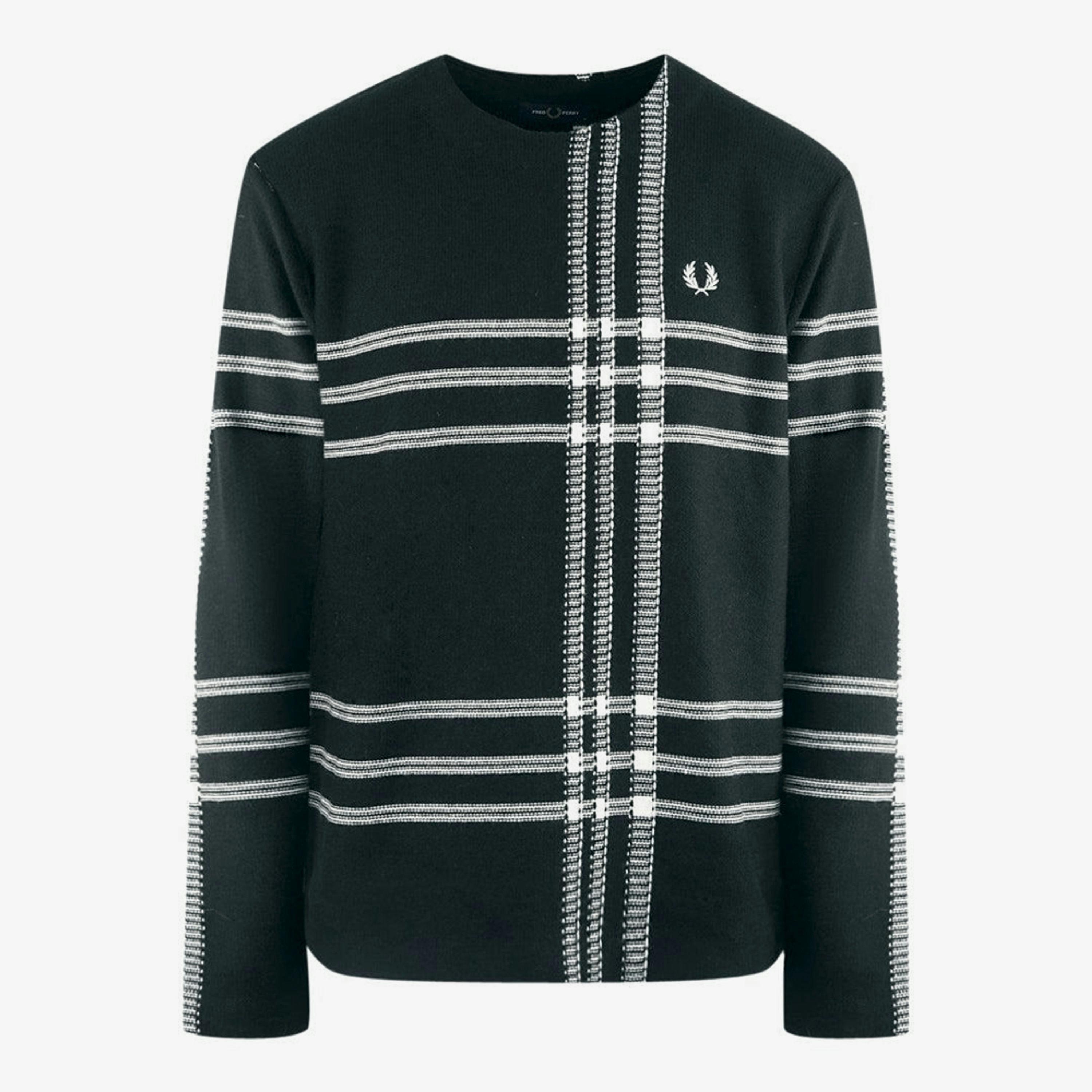 Fred Perry Unisex Adult Tartan Jumper , view 1 of 1
