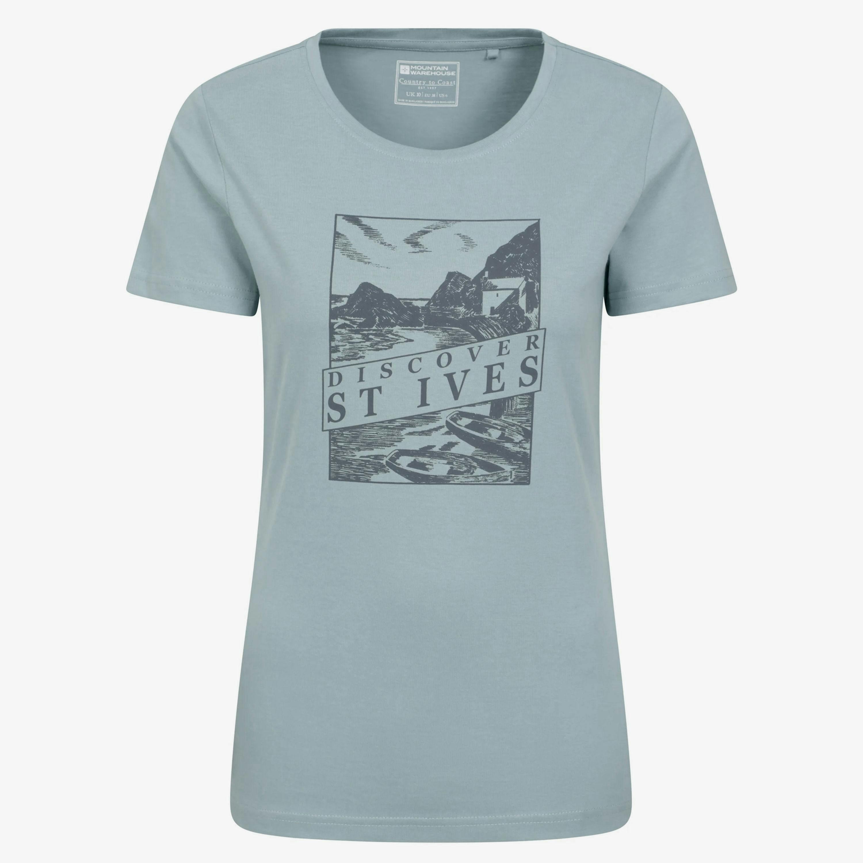 Mountain Warehouse Womens/Ladies Discover St Ives Printed T-Shirt , view 1 of 1