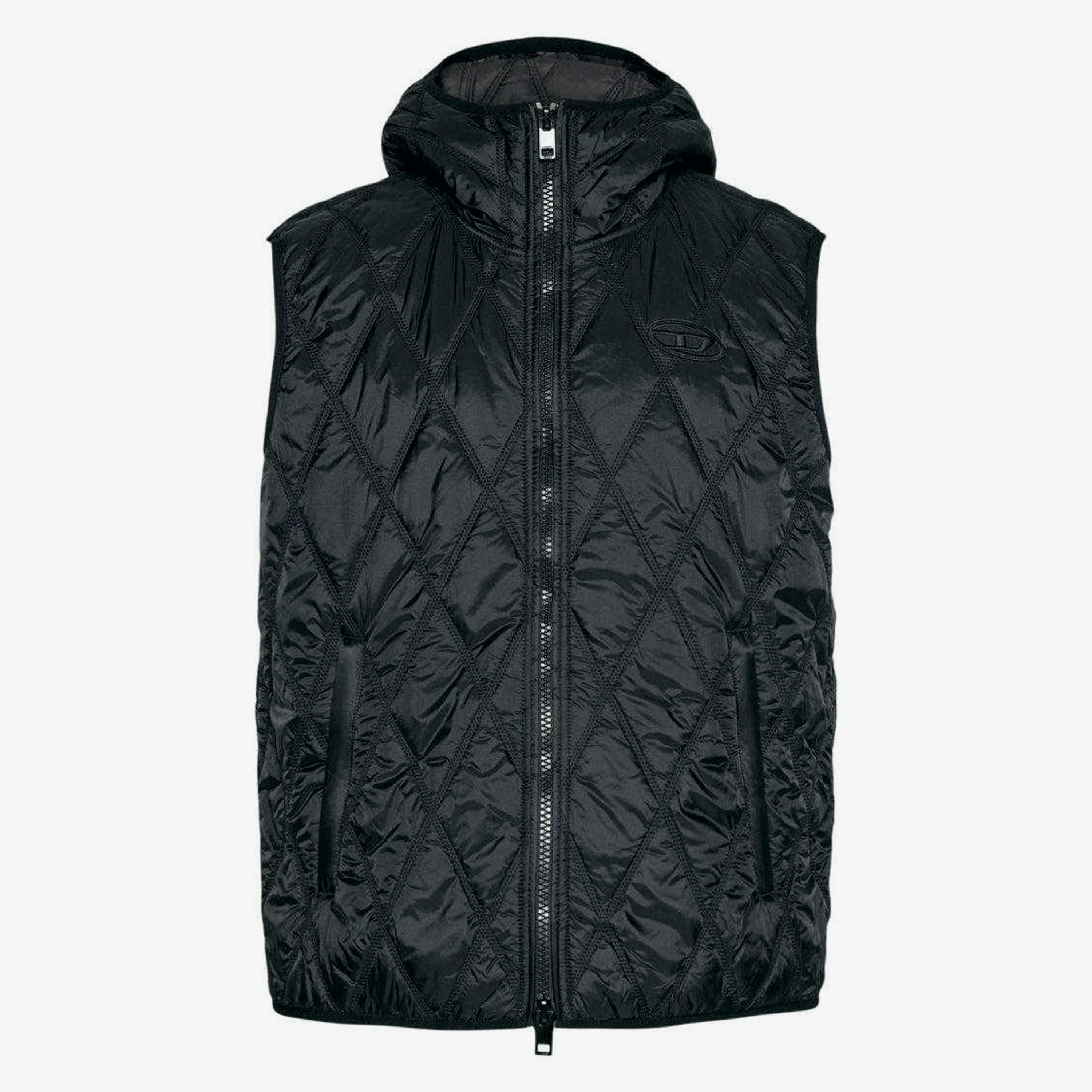Diesel Mens Logo Quilted Gilet , view 1 of 1