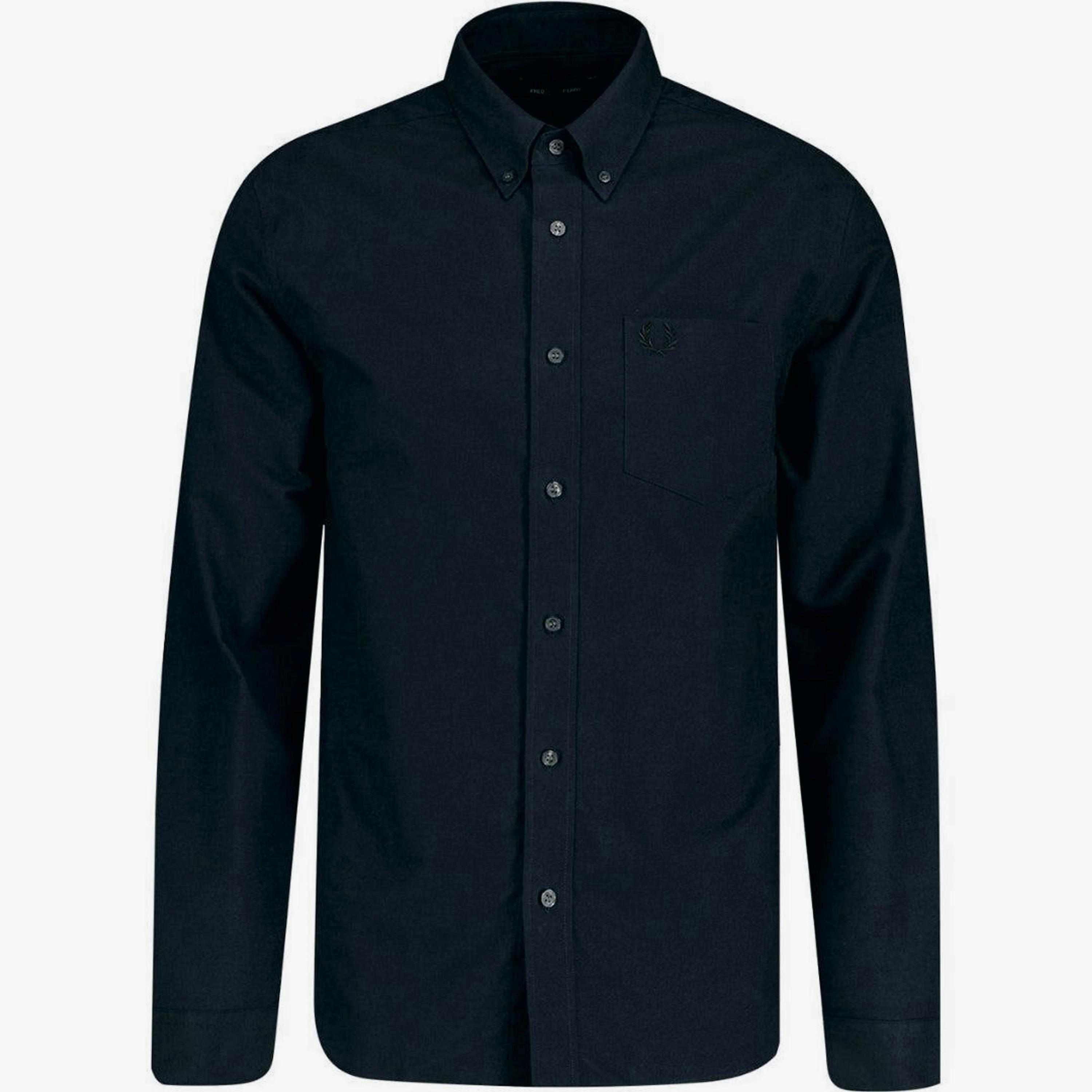 Fred Perry Mens Oxford Branded Pocket Long-Sleeved Shirt , view 1 of 1