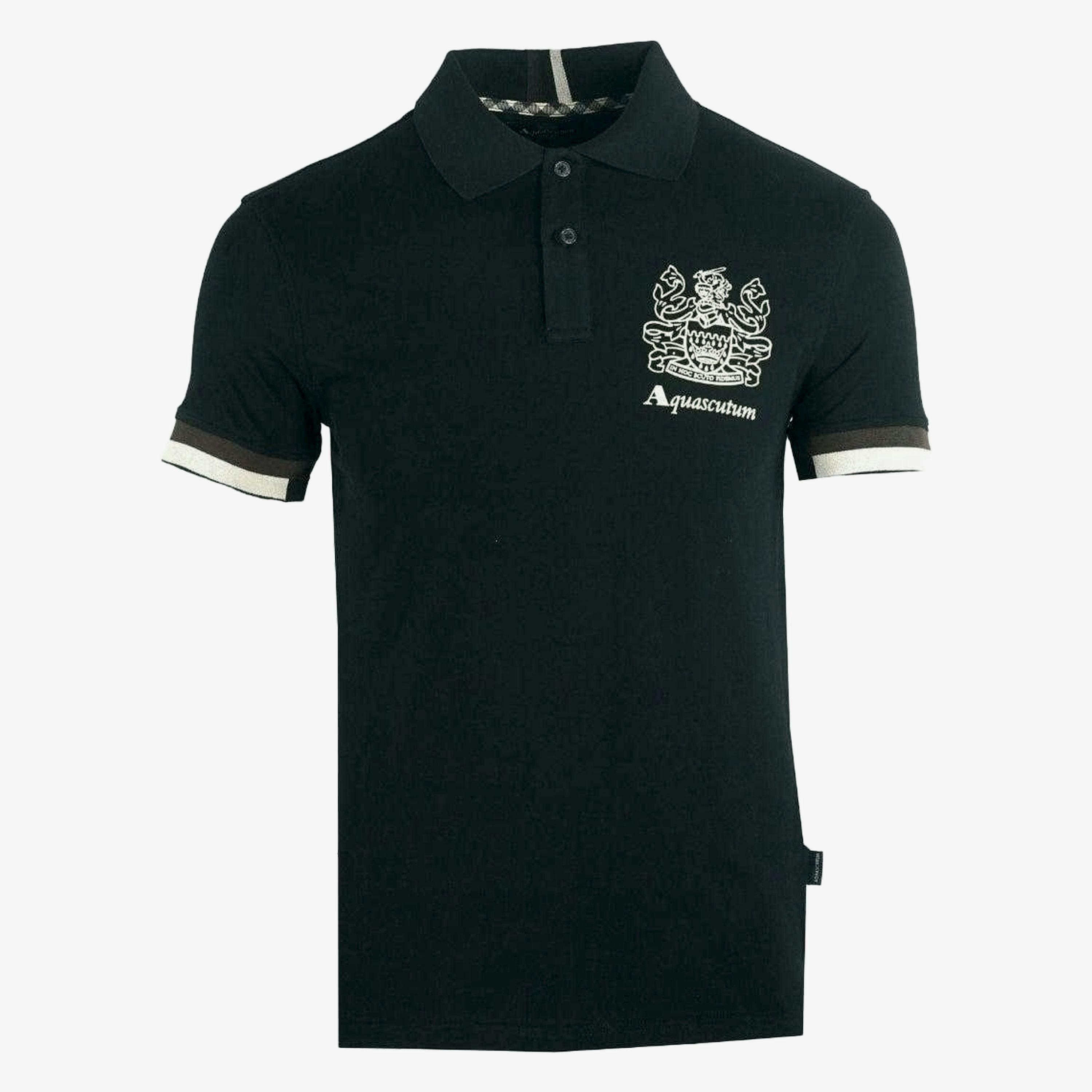 Aquascutum Mens Aldis Crest Logo Polo Shirt , view 1 of 1