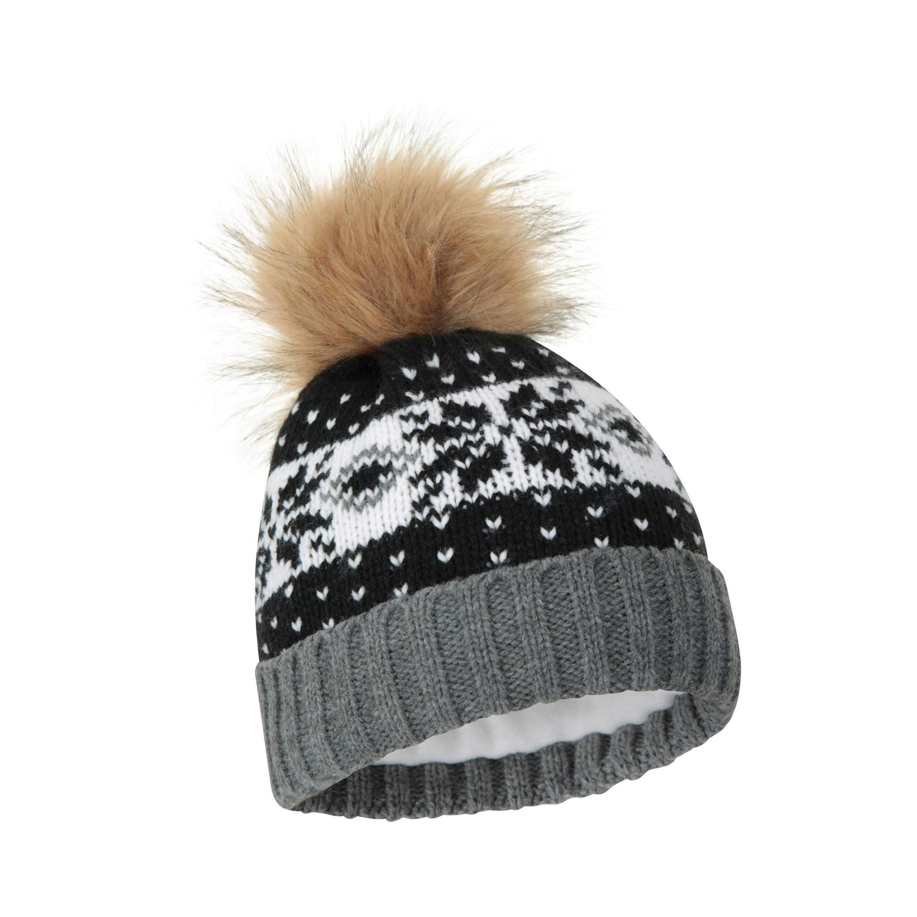 Mountain Warehouse Womens/Ladies Fair Isle Pom Pom Beanie , view 2 of 6